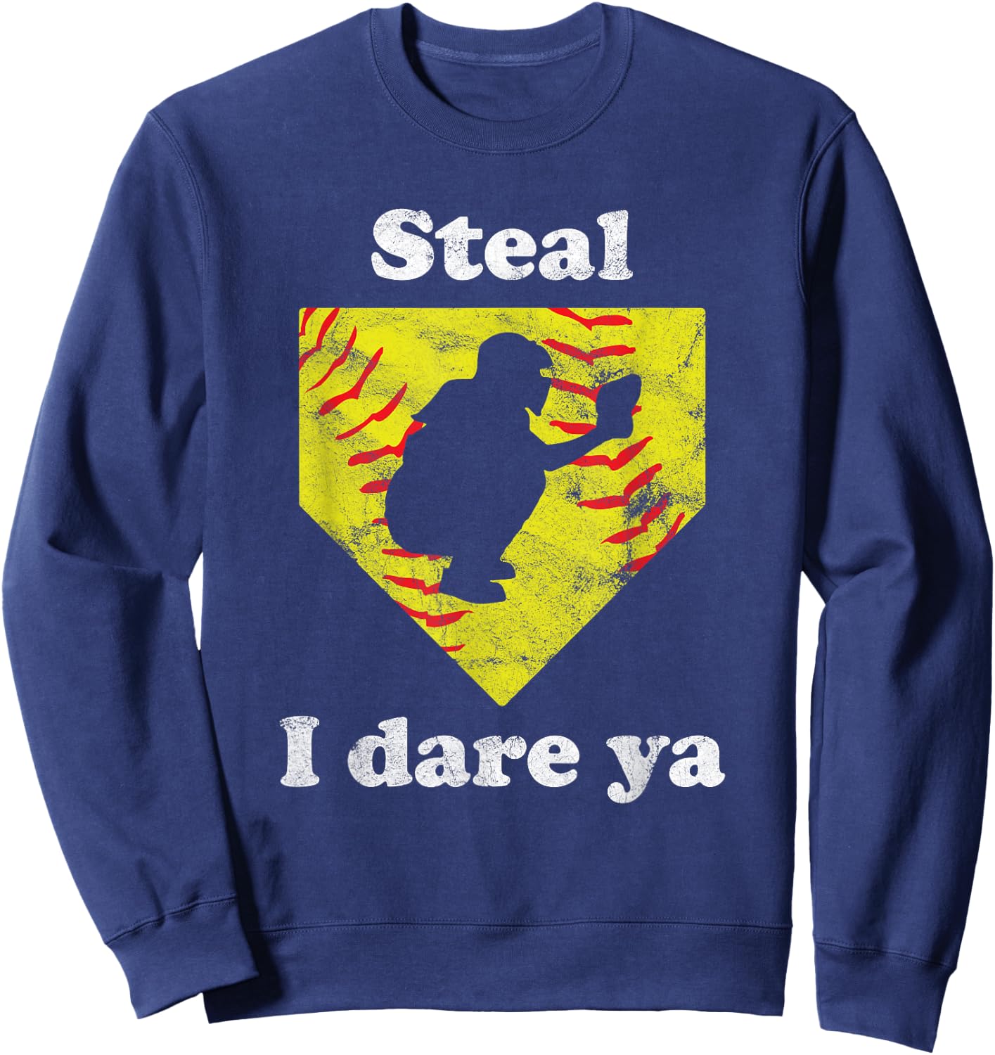 Funny Softball Catcher Sweatshirt - Sweatshirt | Navy