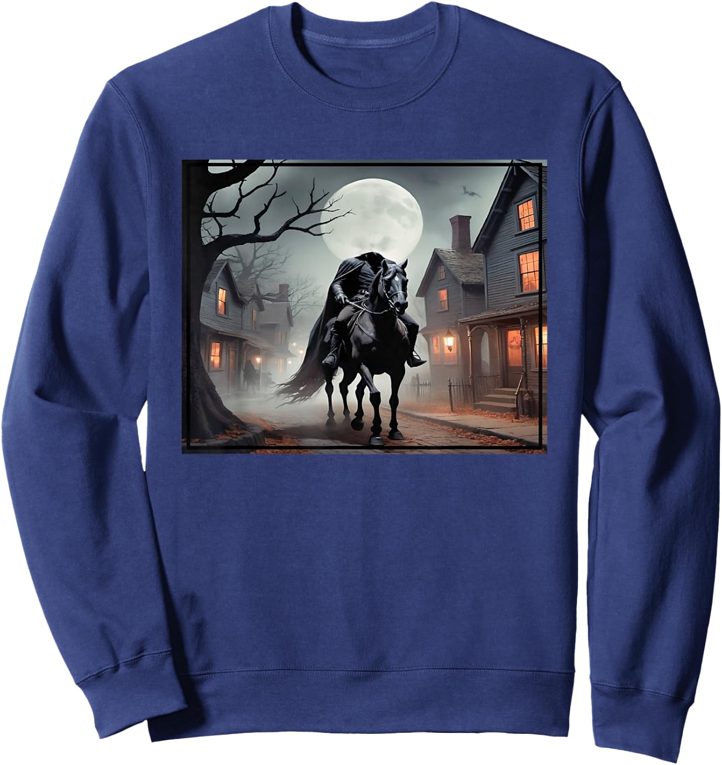 Headless Horseman Riding Through The Town of Sleepy Hollow Sweatshirt - Sweatshirt | Navy
