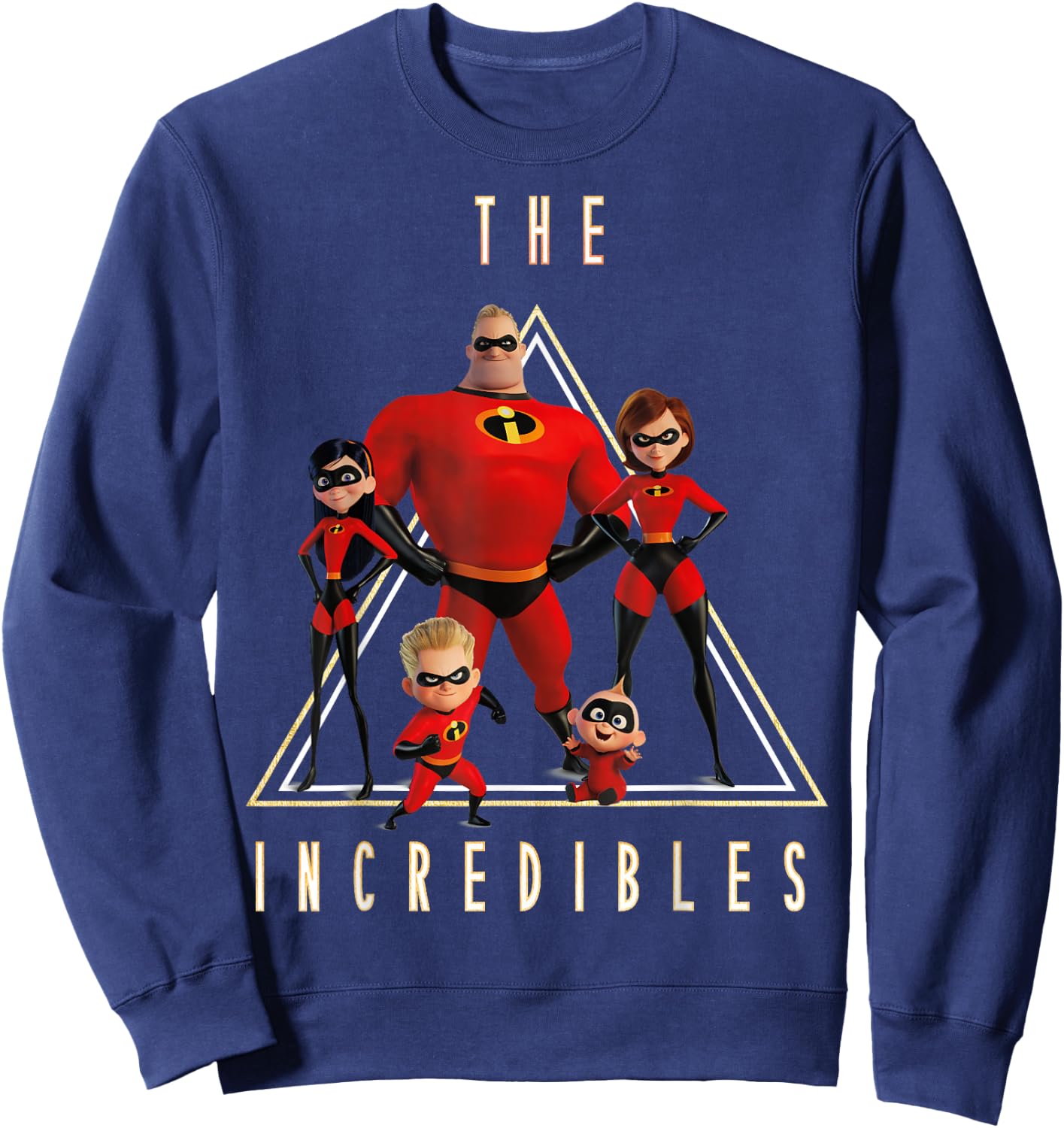 Disney Pixar Incredibles Classic Family Shot Graphic Sweatshirt - Sweatshirt | Navy