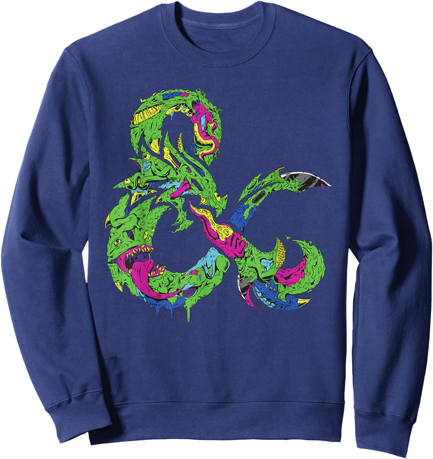 Dungeons & Dragons Bright Monster Ampersand Sweatshirt - Sweatshirt | Navy
