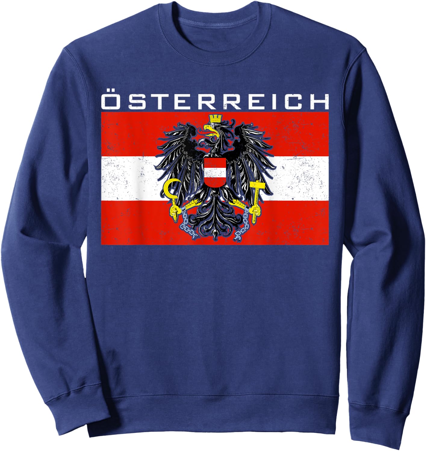 Austria Austrians Österreich Sweatshirt - Sweatshirt | Navy