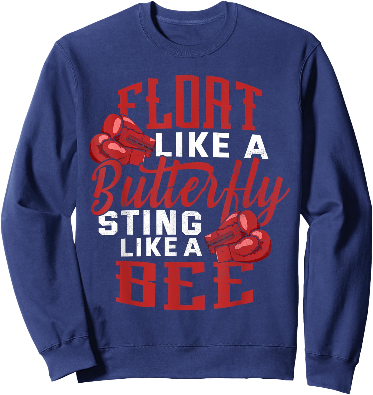 Boxing Workout Gym Boxer Champion Sweatshirt - Sweatshirt | Navy
