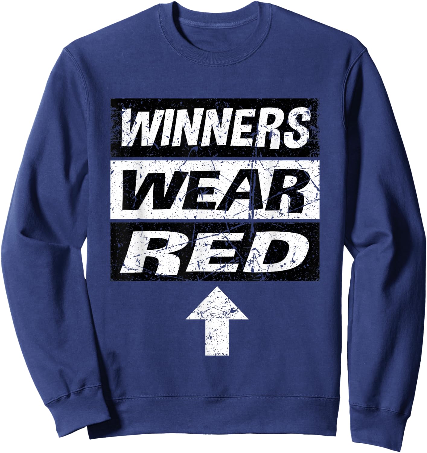 Retro Winners Wear Red Team Spirit Week Shirt Game Sweatshirt - Sweatshirt | Navy