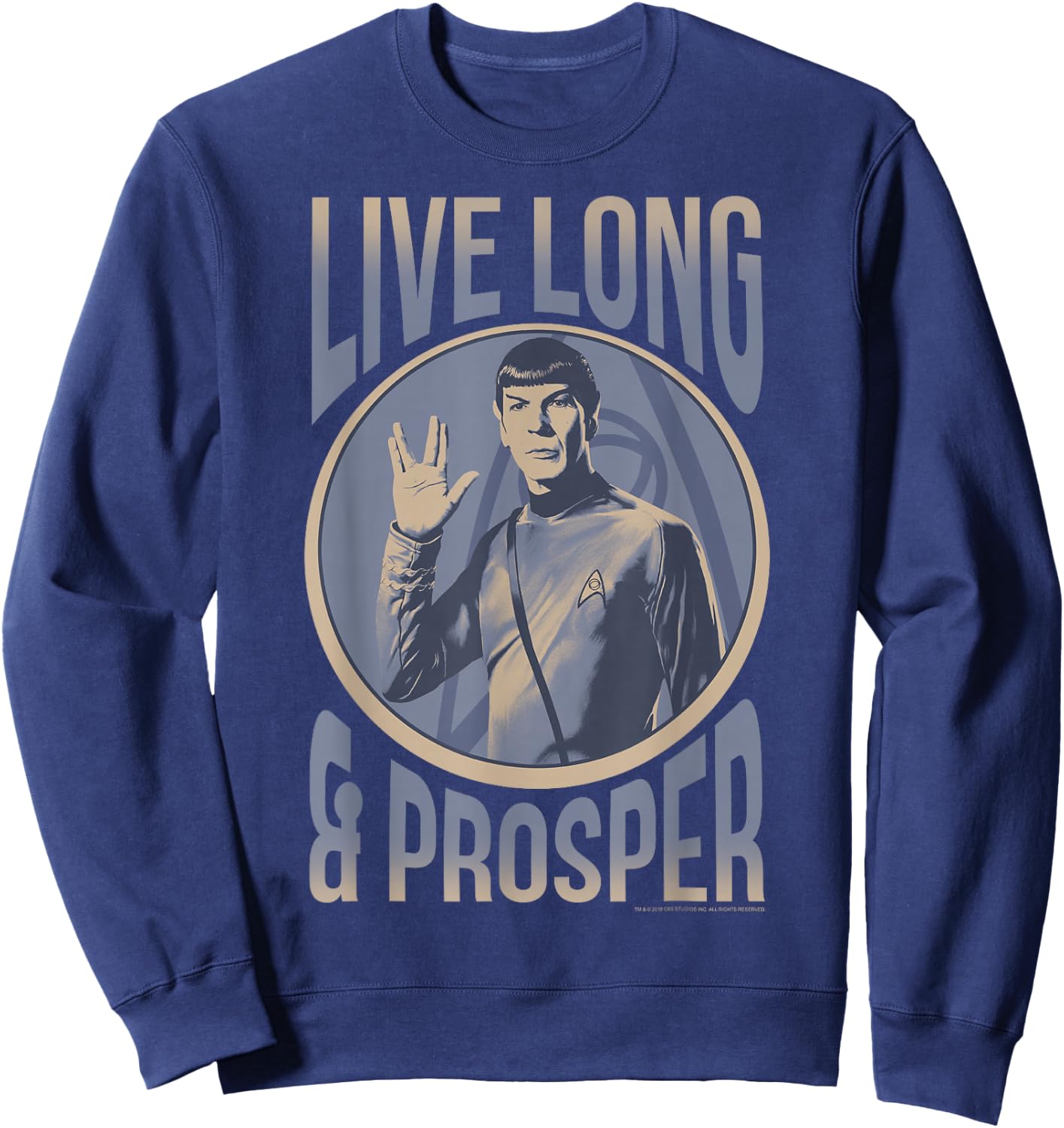 Star Trek: The Original Series Spock Live Long And Prosper Sweatshirt - Sweatshirt | Navy