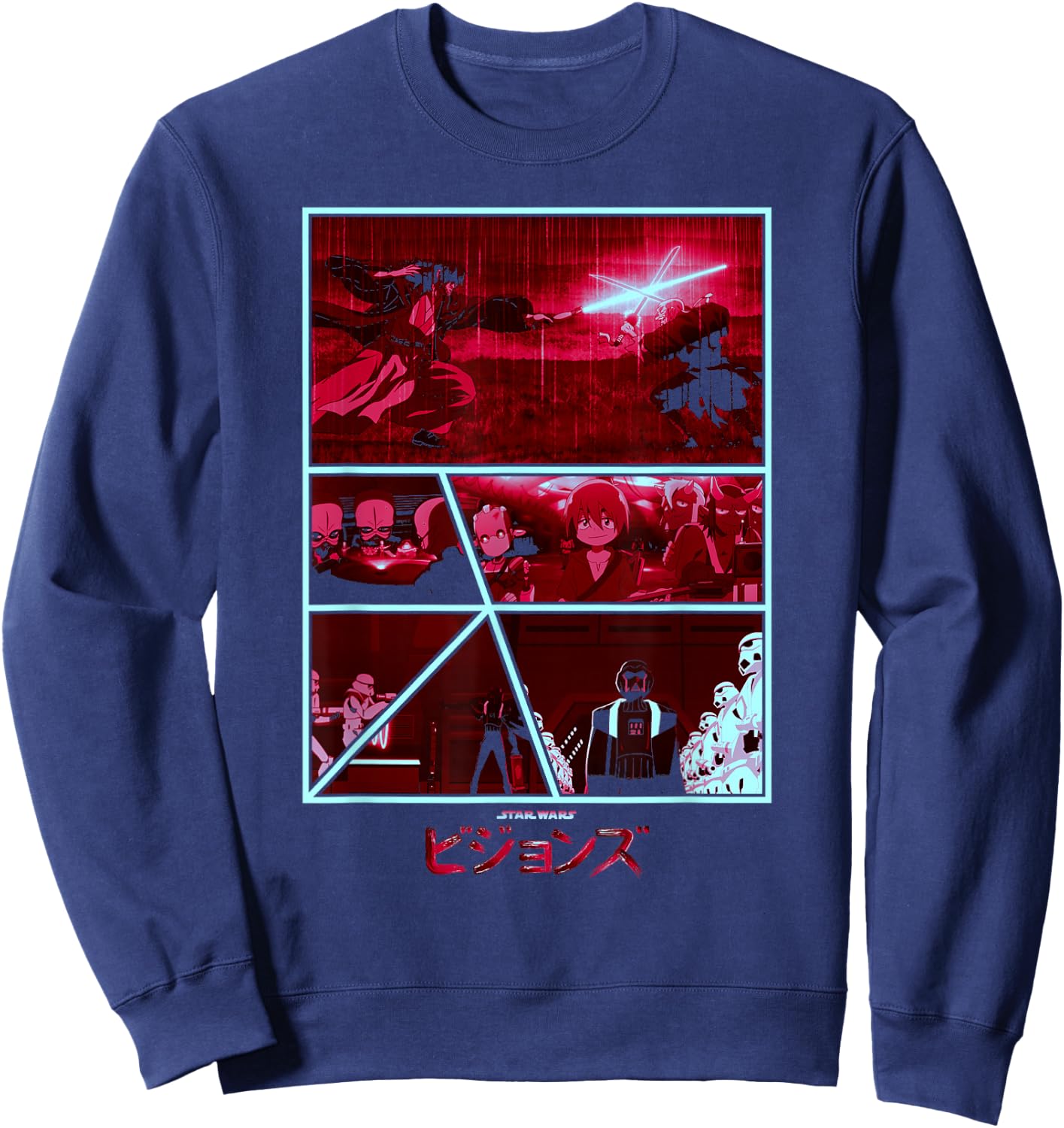 Star Wars Visions Dark Comic Poster Sweatshirt - Sweatshirt | Navy
