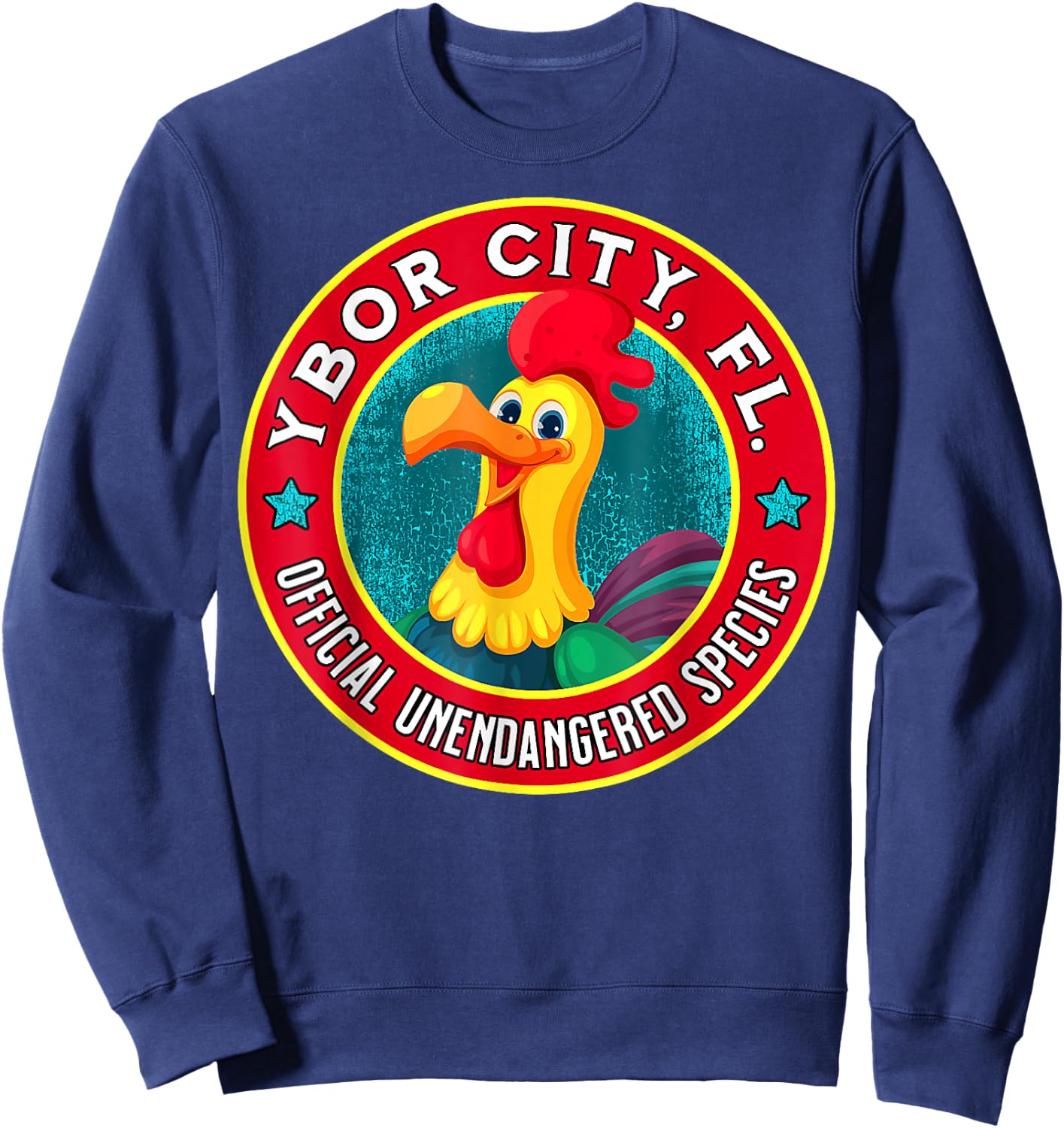Ybor City Chicken Official Unendangered Species Souvenir Sweatshirt - Sweatshirt | Navy