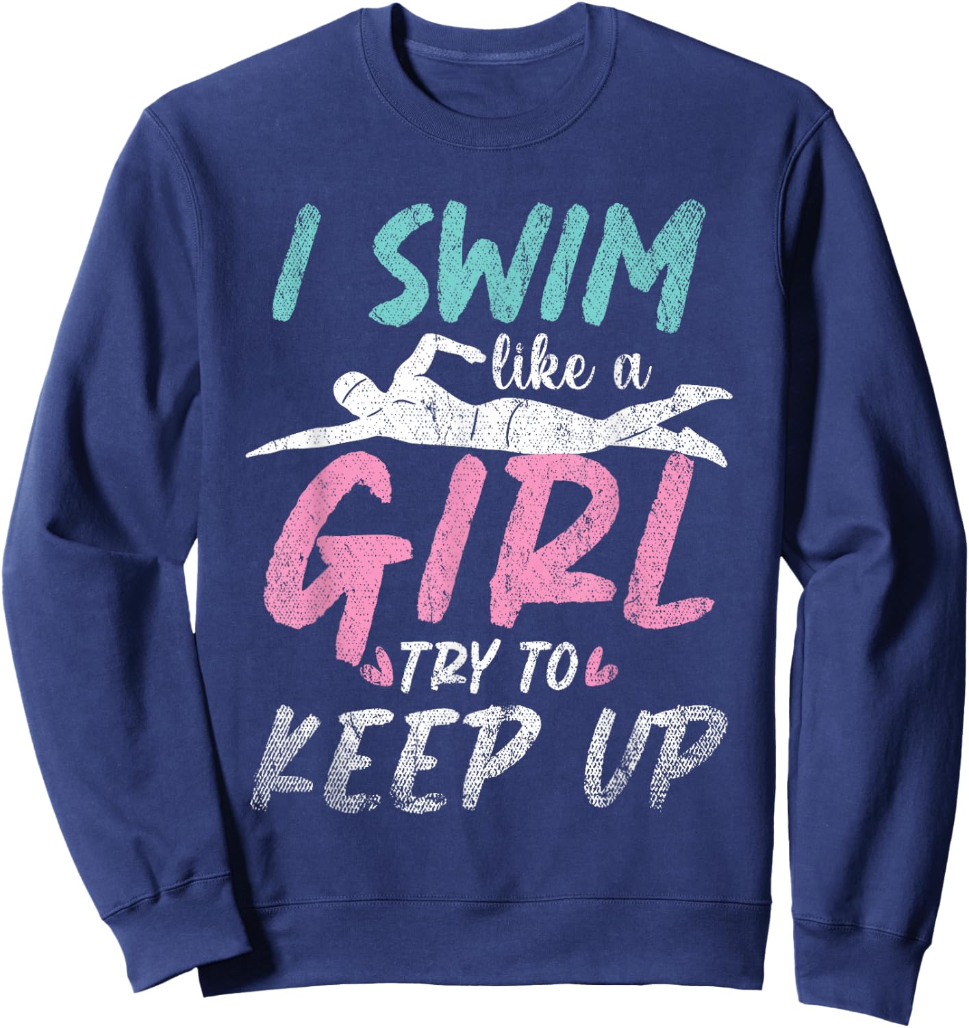 Swim Practice Aquatic Sport Swimmer Women Girls Swimming Sweatshirt - Sweatshirt | Navy