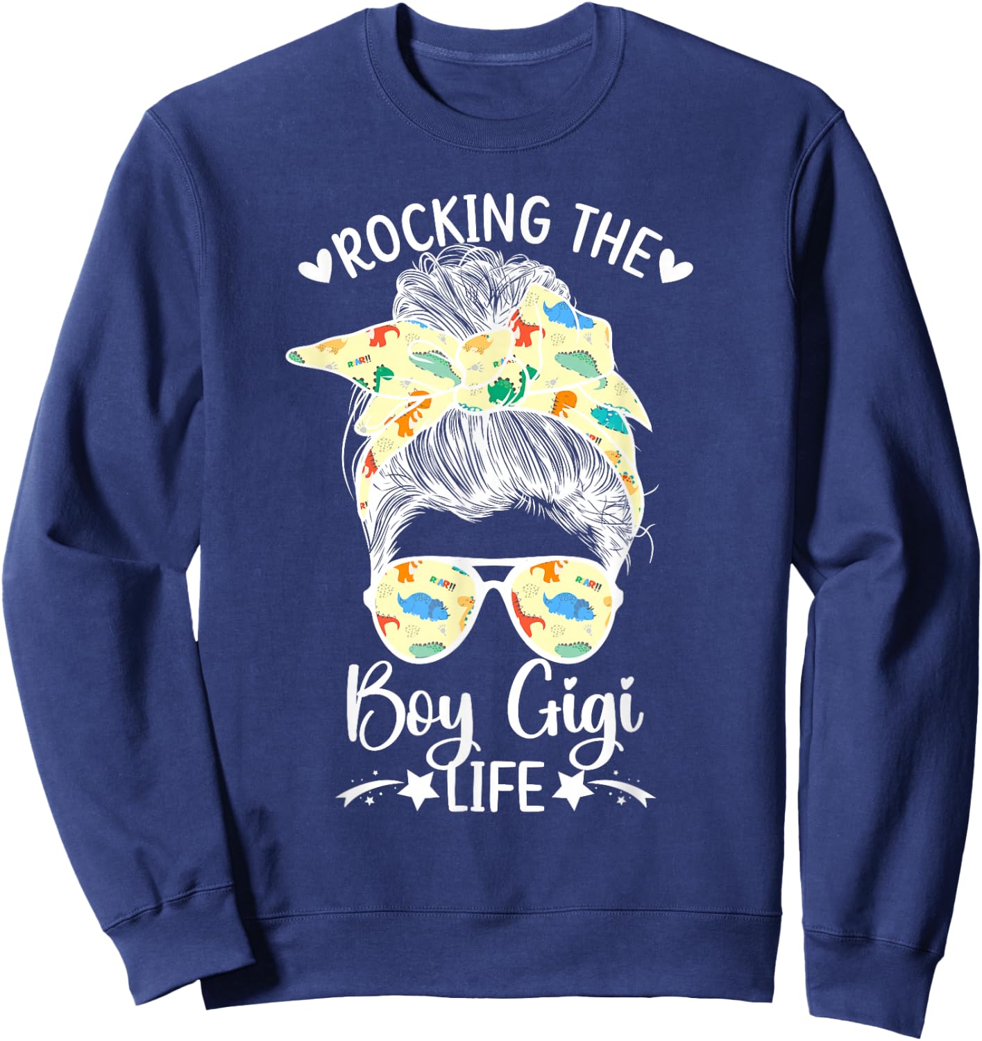 Rocking The Boy Gigi Life Grandma Gigi Of Boys Gigi Sweatshirt - Sweatshirt | Navy