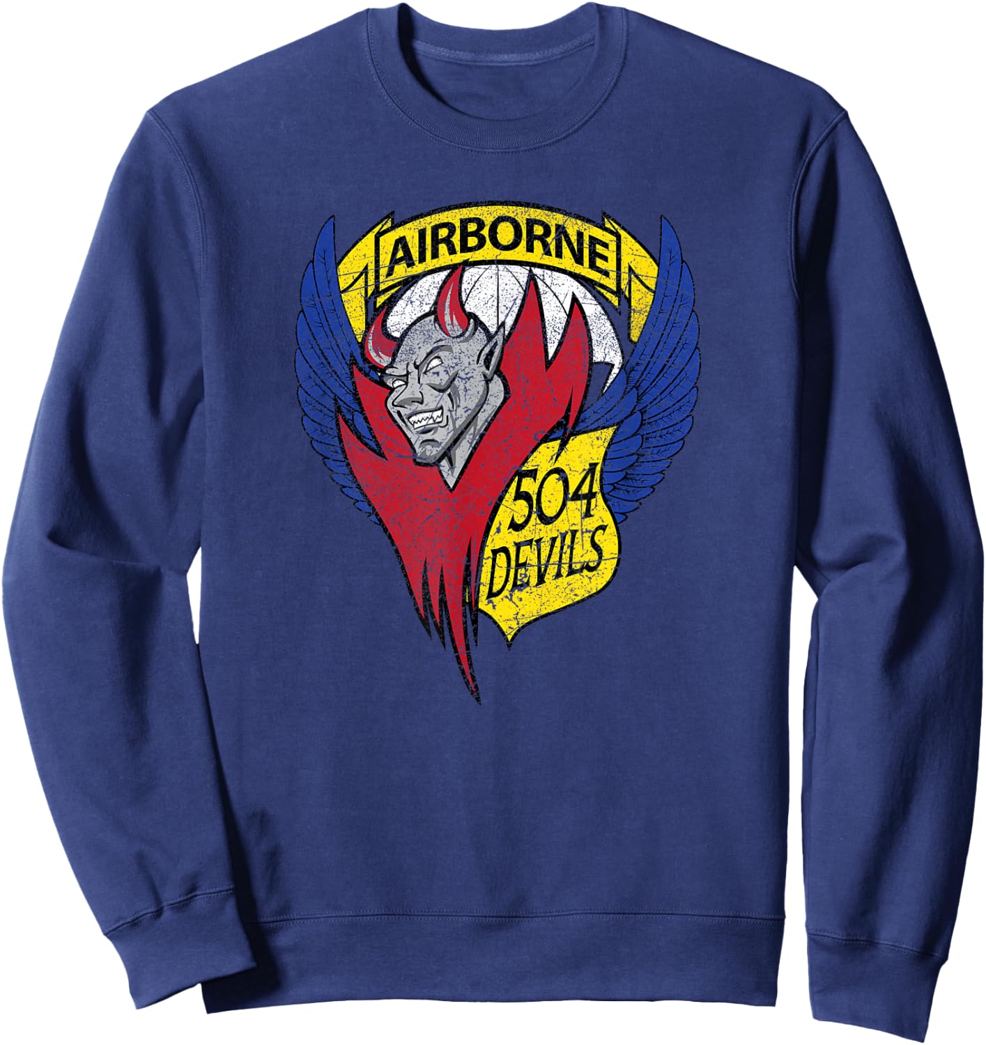 American Marauder: 504th Airborne Devils Sweatshirt - Sweatshirt | Navy