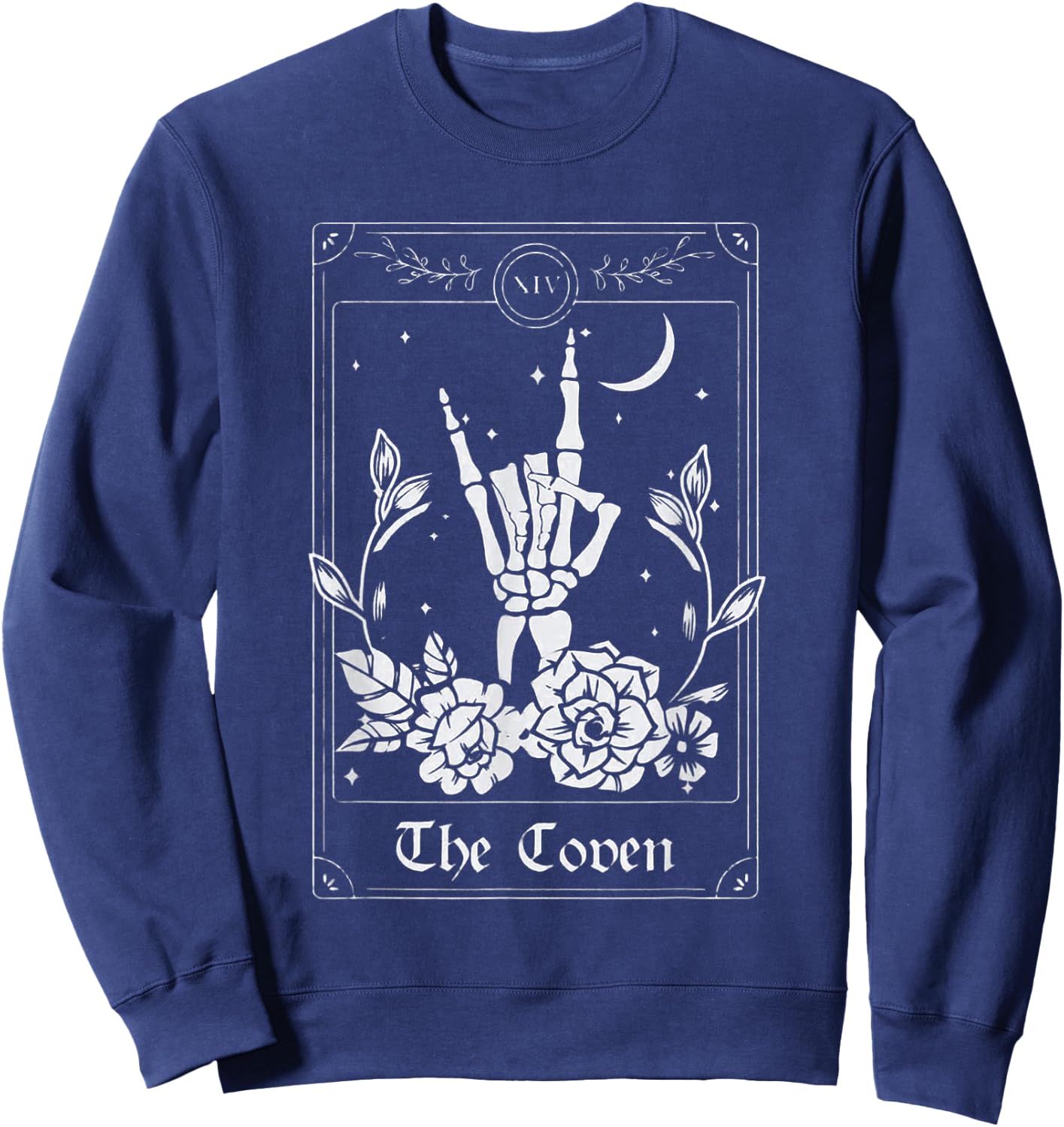 Wedding Tarot Card The Coven Halloween Bachelorette Matching Sweatshirt - Sweatshirt | Navy