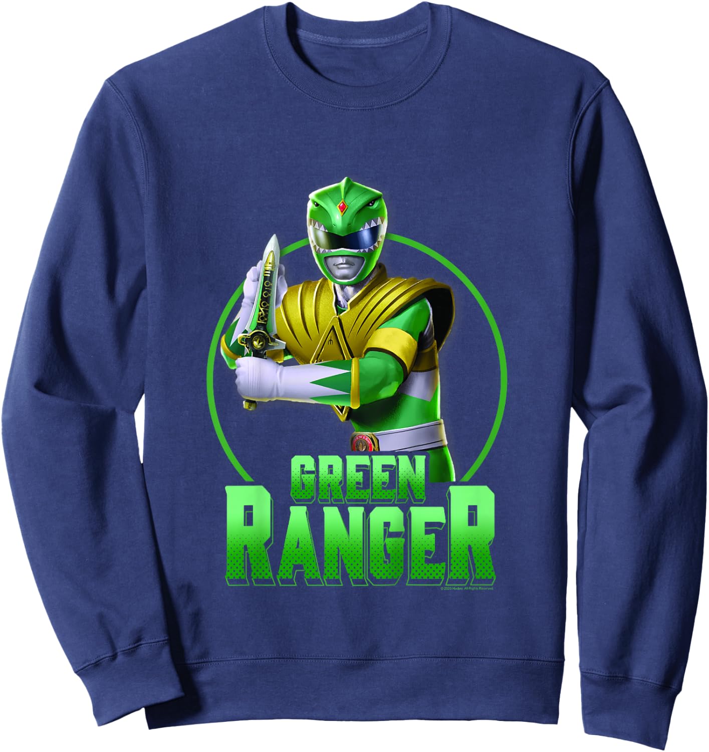 Kids Power Rangers Green Ranger Power Pose Shot Sweatshirt - Sweatshirt | Navy