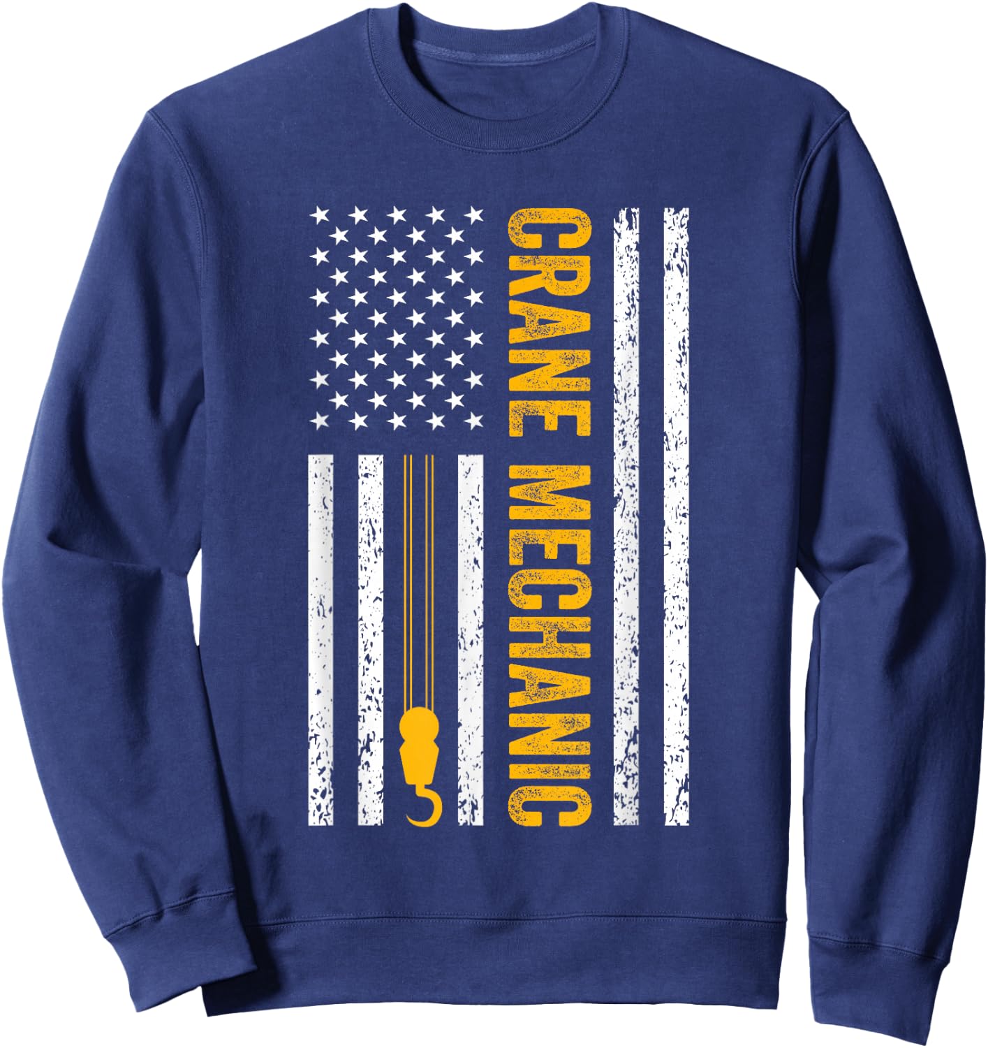 Crane Mechanic Design Women Sweatshirt - Sweatshirt | Navy