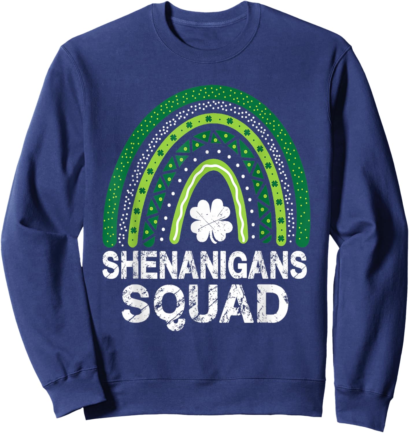 Shenanigans Squad St Patrick's Day Men Women Kids Sweatshirt - Sweatshirt | Navy