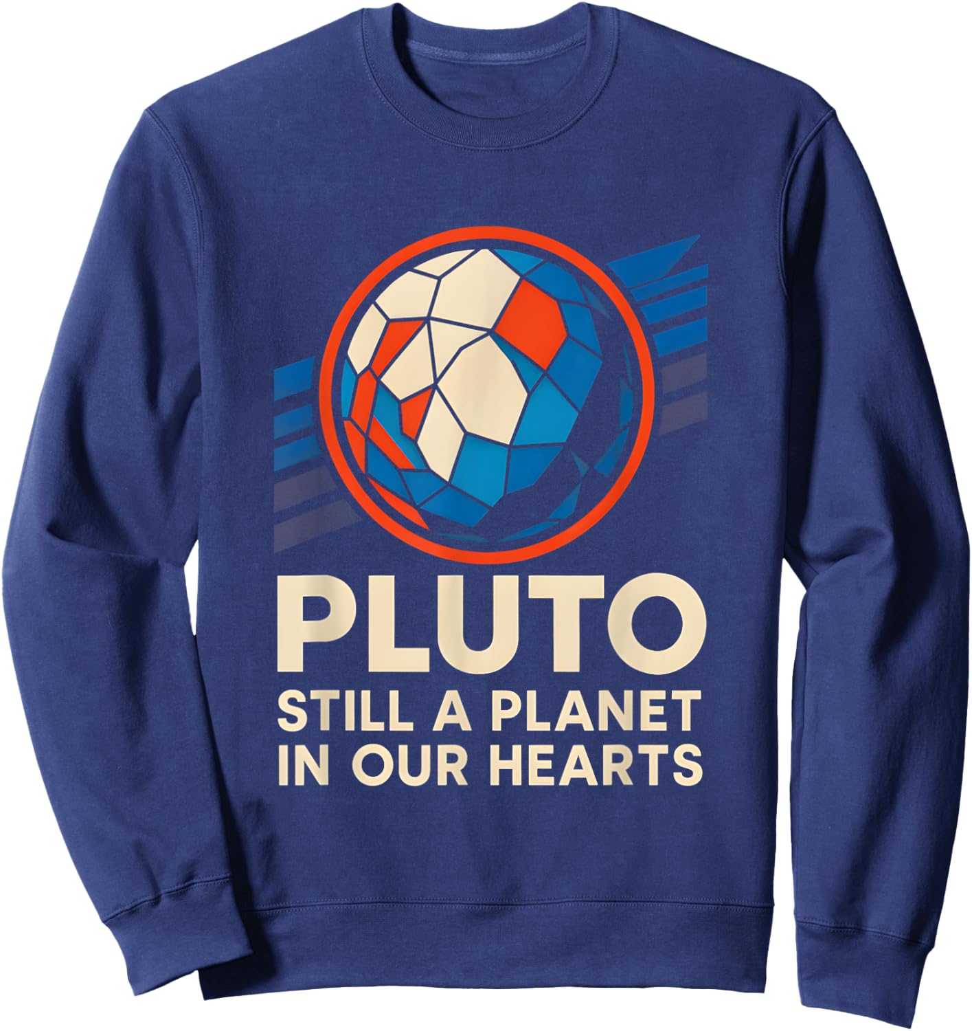 Pluto Still A Planet Vintage Men's SpaceWolf Sweatshirt - Sweatshirt | Navy