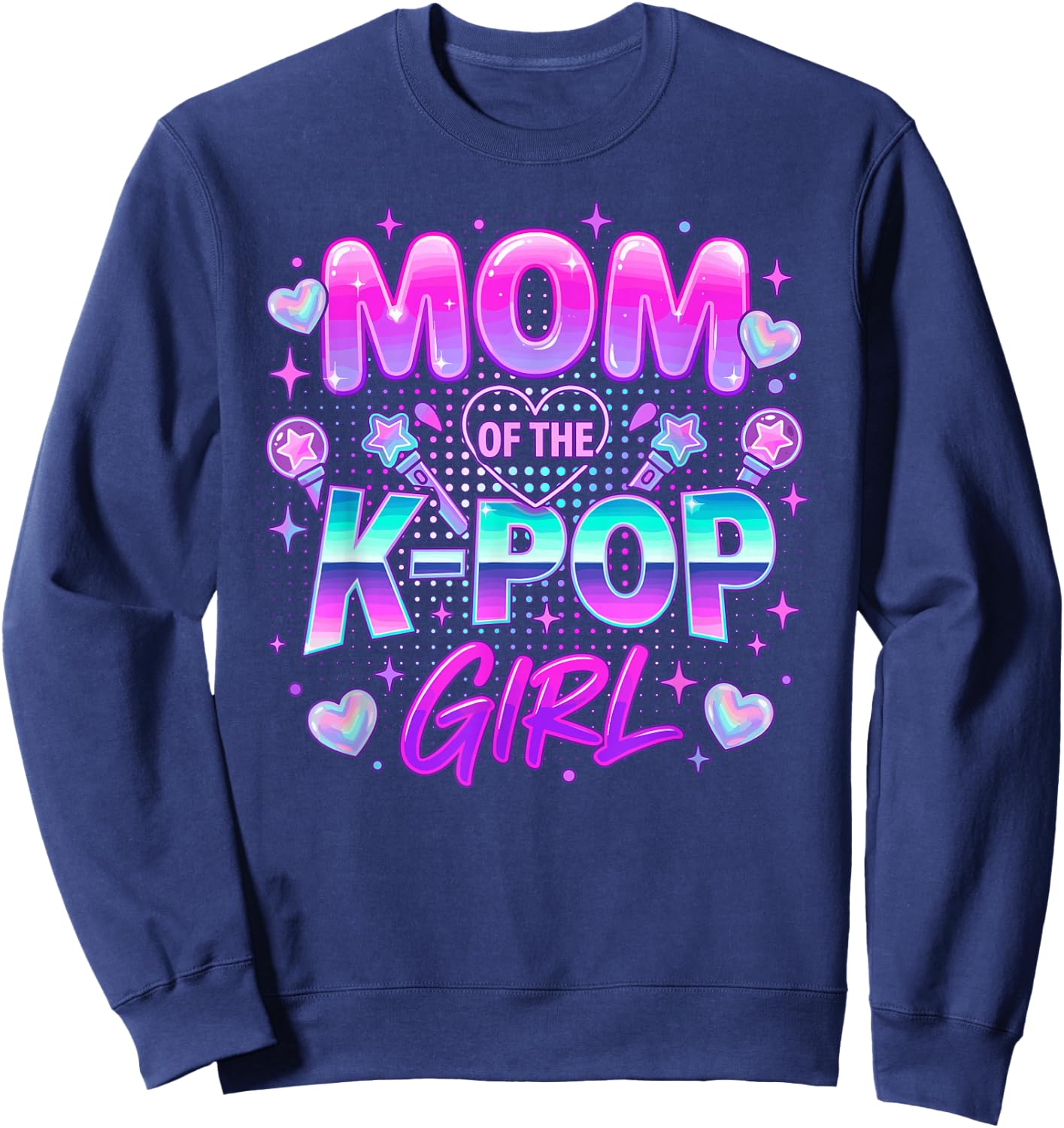 Mom of The K-Pop Girl K-Pop Mom Sweatshirt - Sweatshirt | Navy