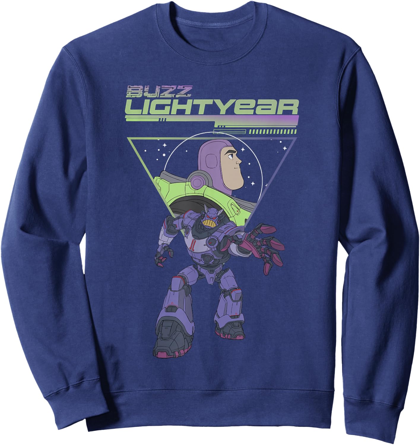 Disney Pixar Lightyear Buzz VS Emperor Zurg Vintage Poster Sweatshirt - Sweatshirt | Navy