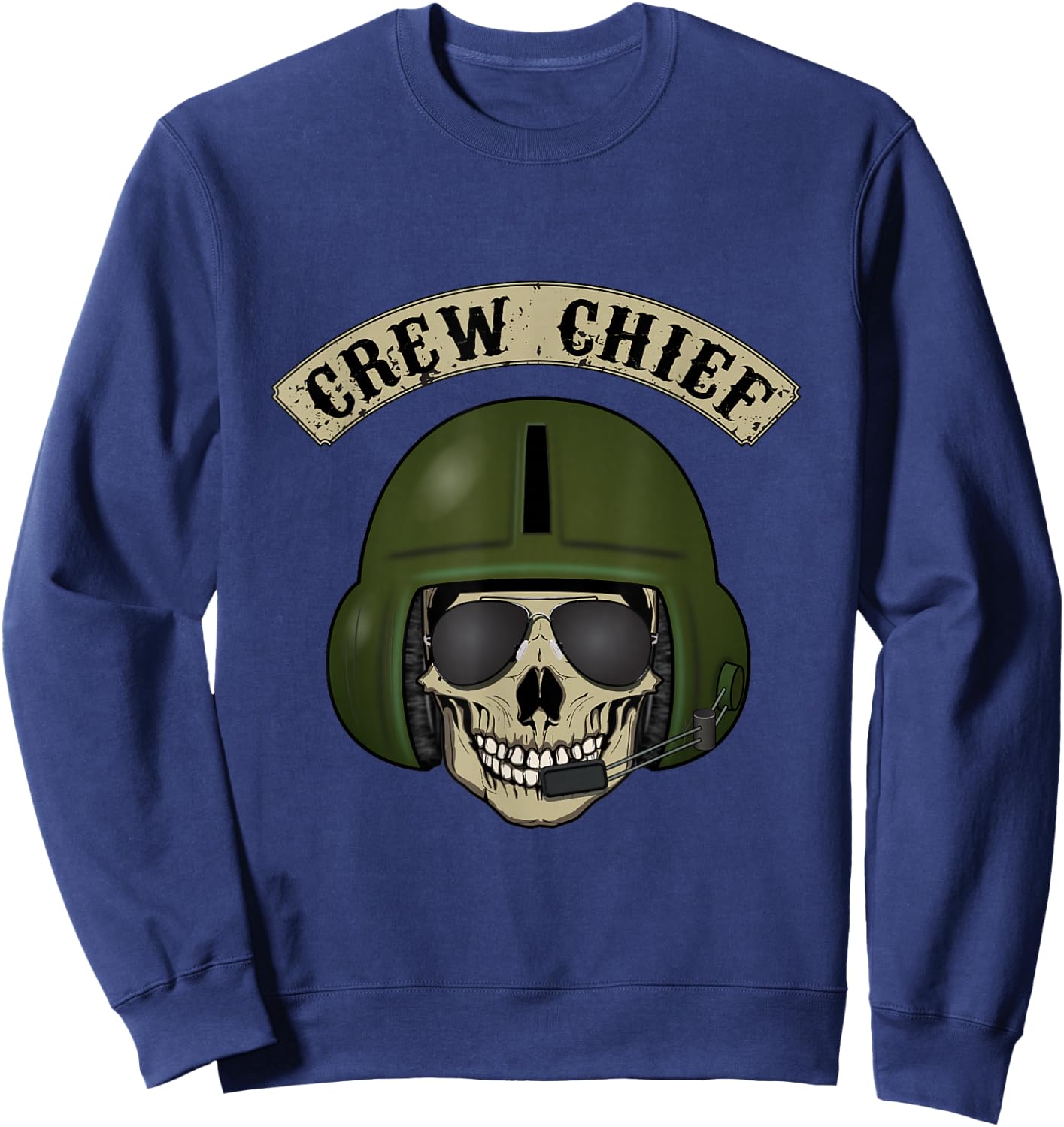 Helicopter Crew Chief T shirt - great Gift Sweatshirt - Sweatshirt | Navy