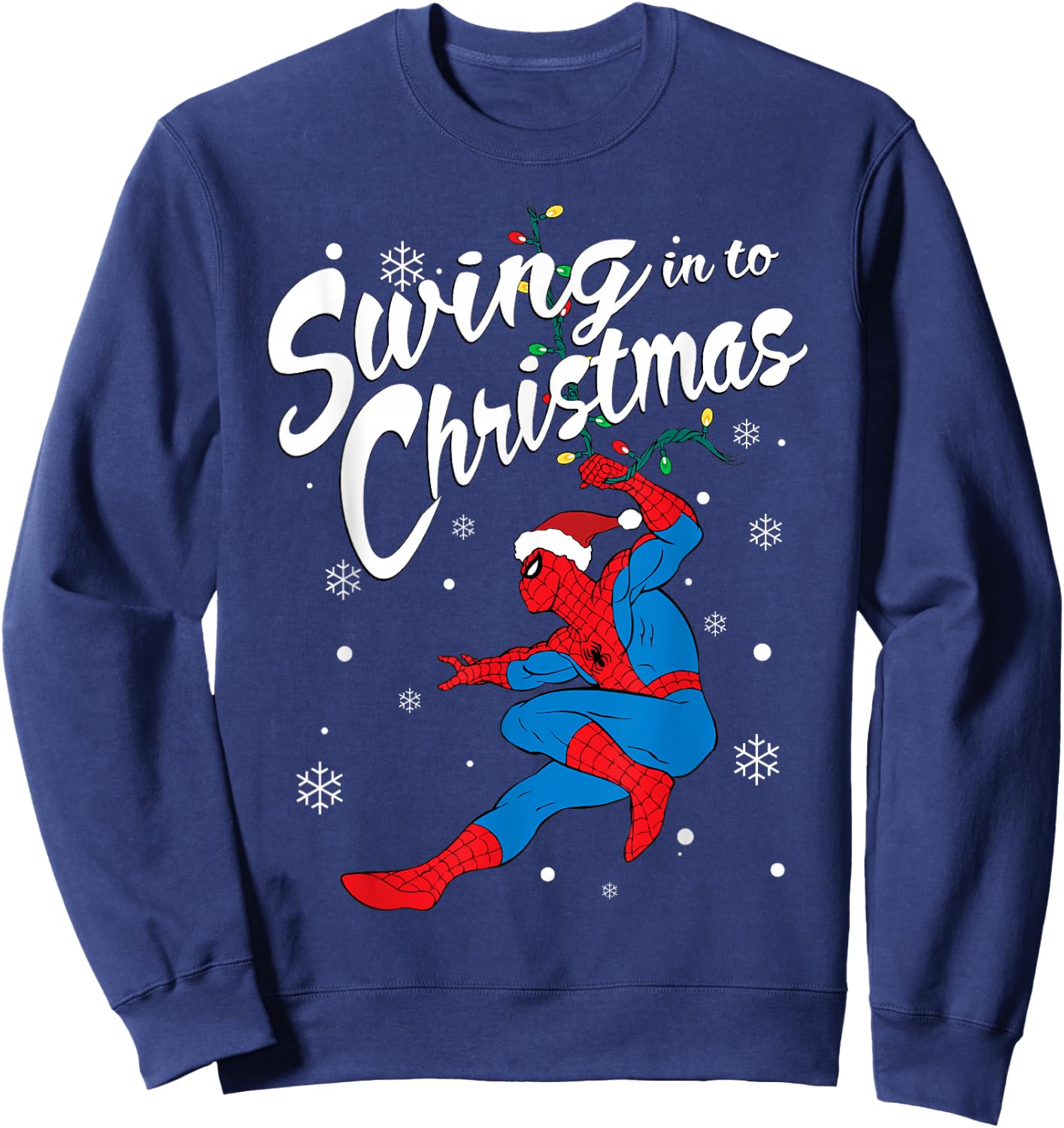 Marvel Spider-Man Swing in to Christmas Sweatshirt - Sweatshirt | Navy