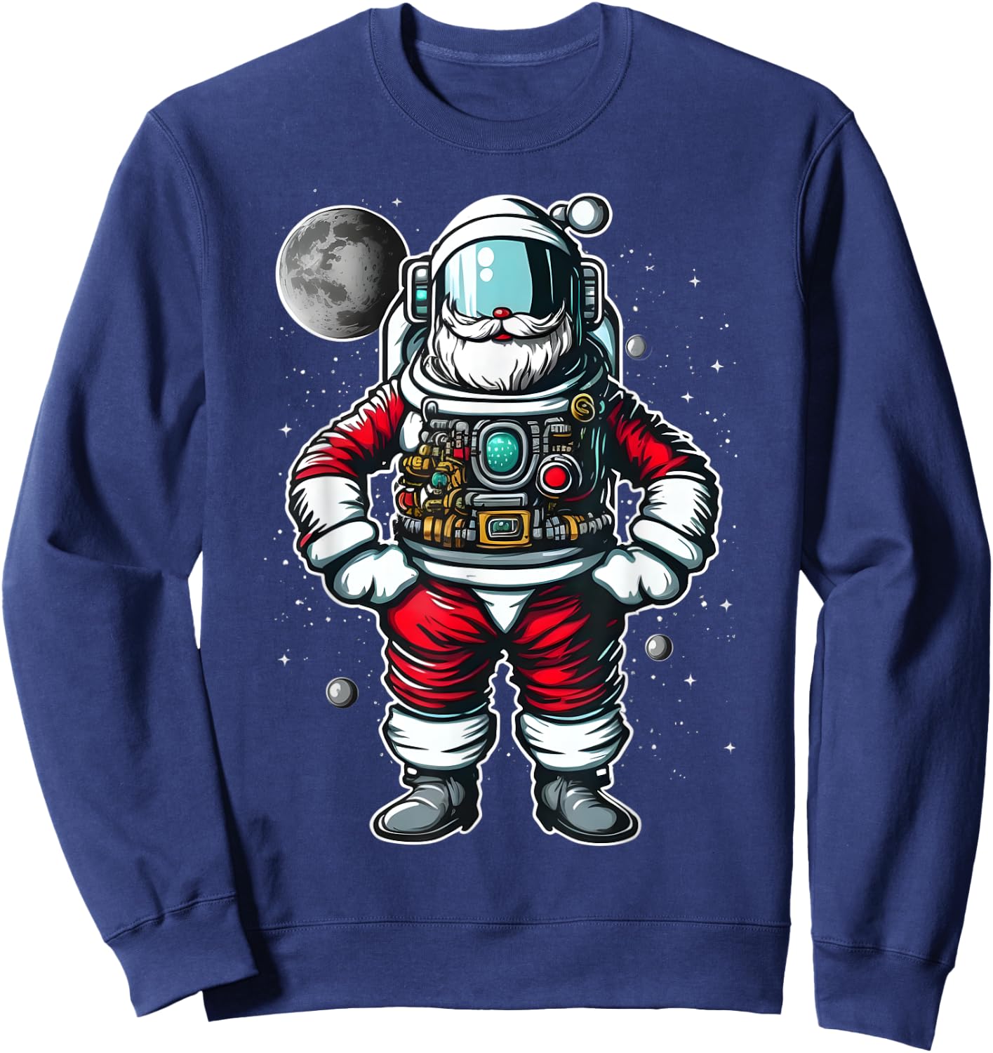 Astronaut Santa Christmas Xmas Space Lovers Kids Toddler Sweatshirt - Sweatshirt | Navy