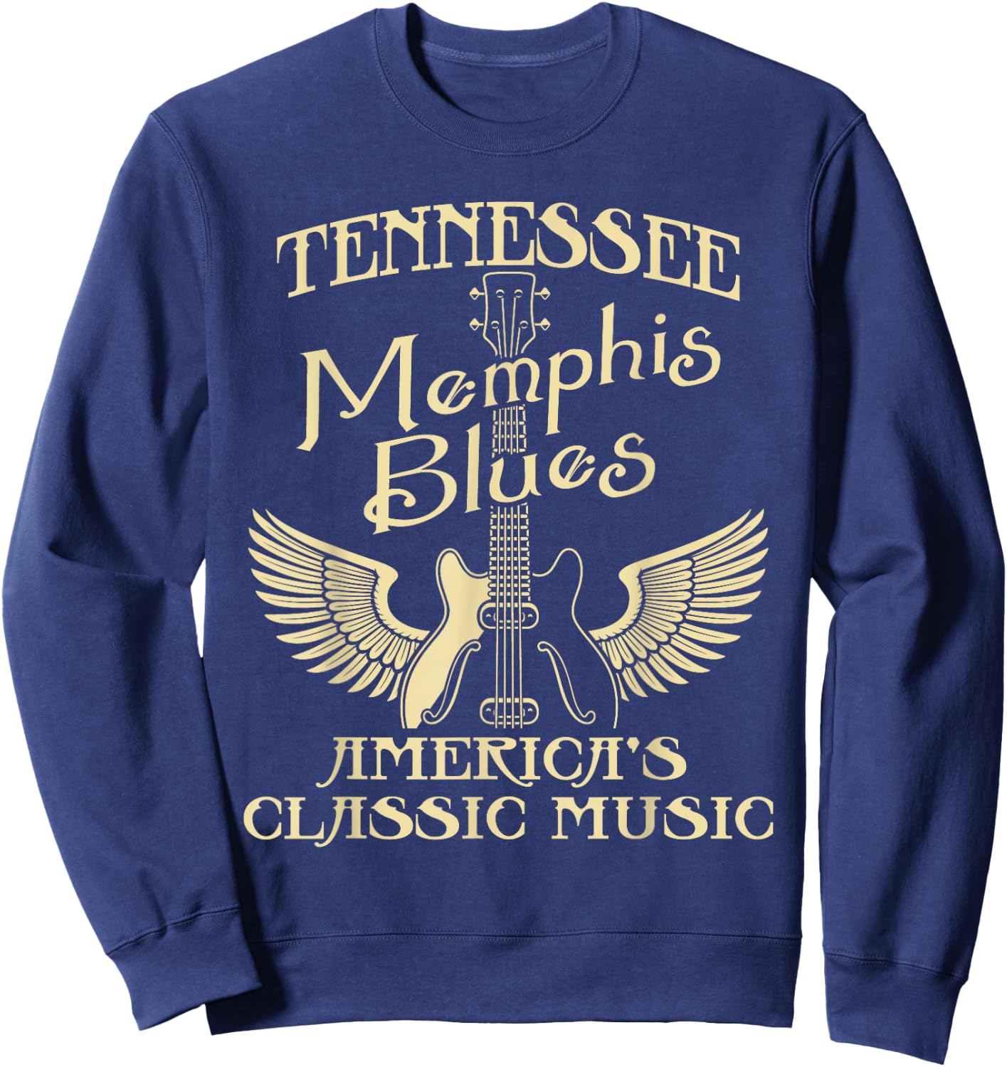 Tennessee Blues America's Classic Music - Musician Sweatshirt - Sweatshirt | Navy