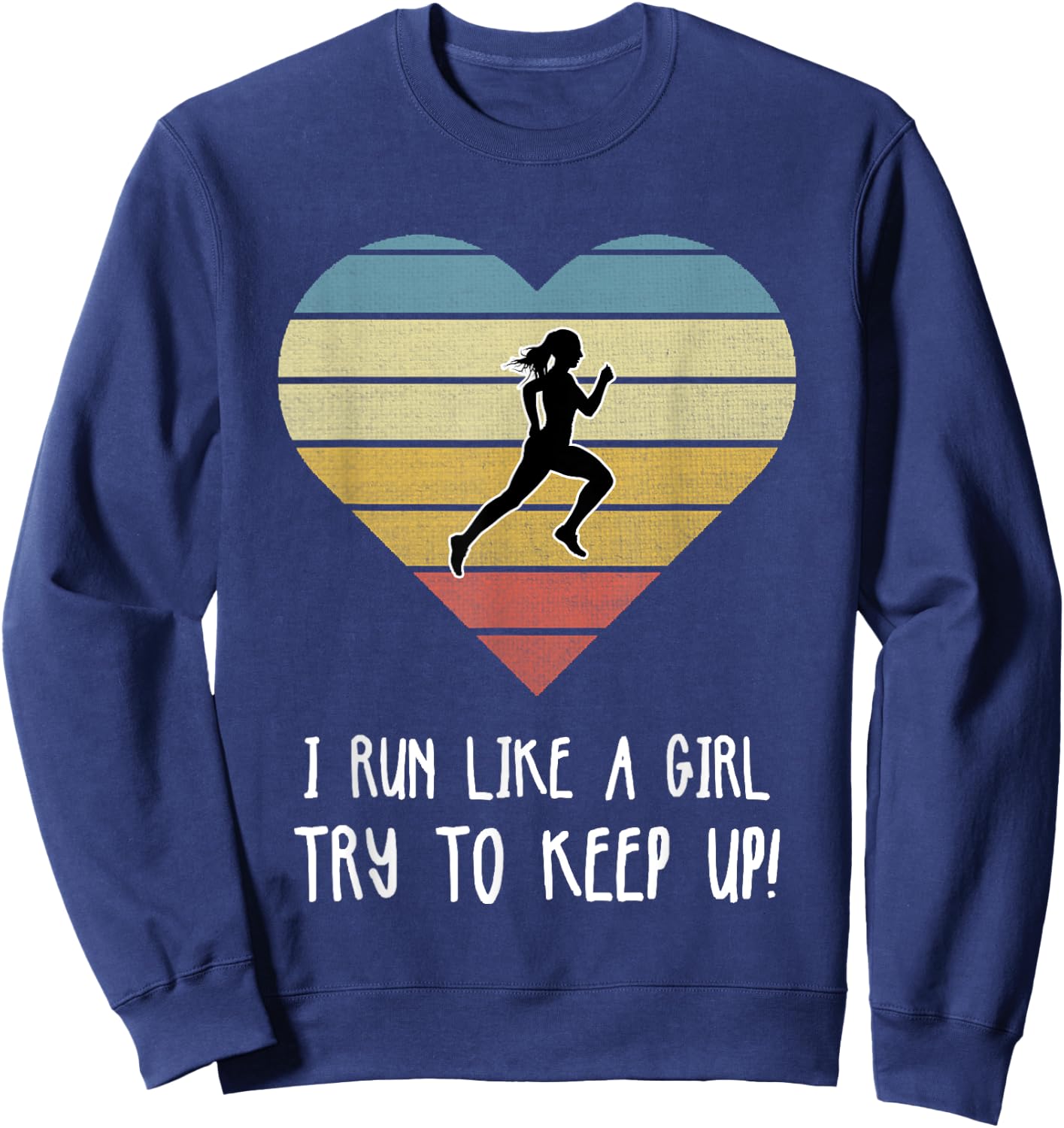 Girls Running & Jogging Gift Sweatshirt - Sweatshirt | Navy