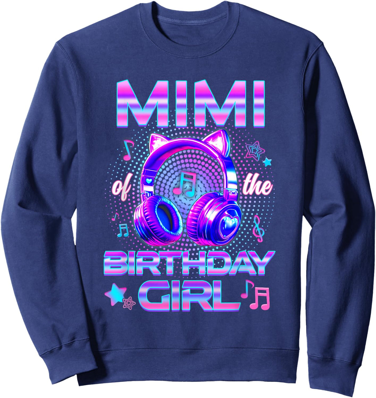Mimi of The Birthday Girl K-Pop Korean Family Birthday Sweatshirt - Sweatshirt | Navy