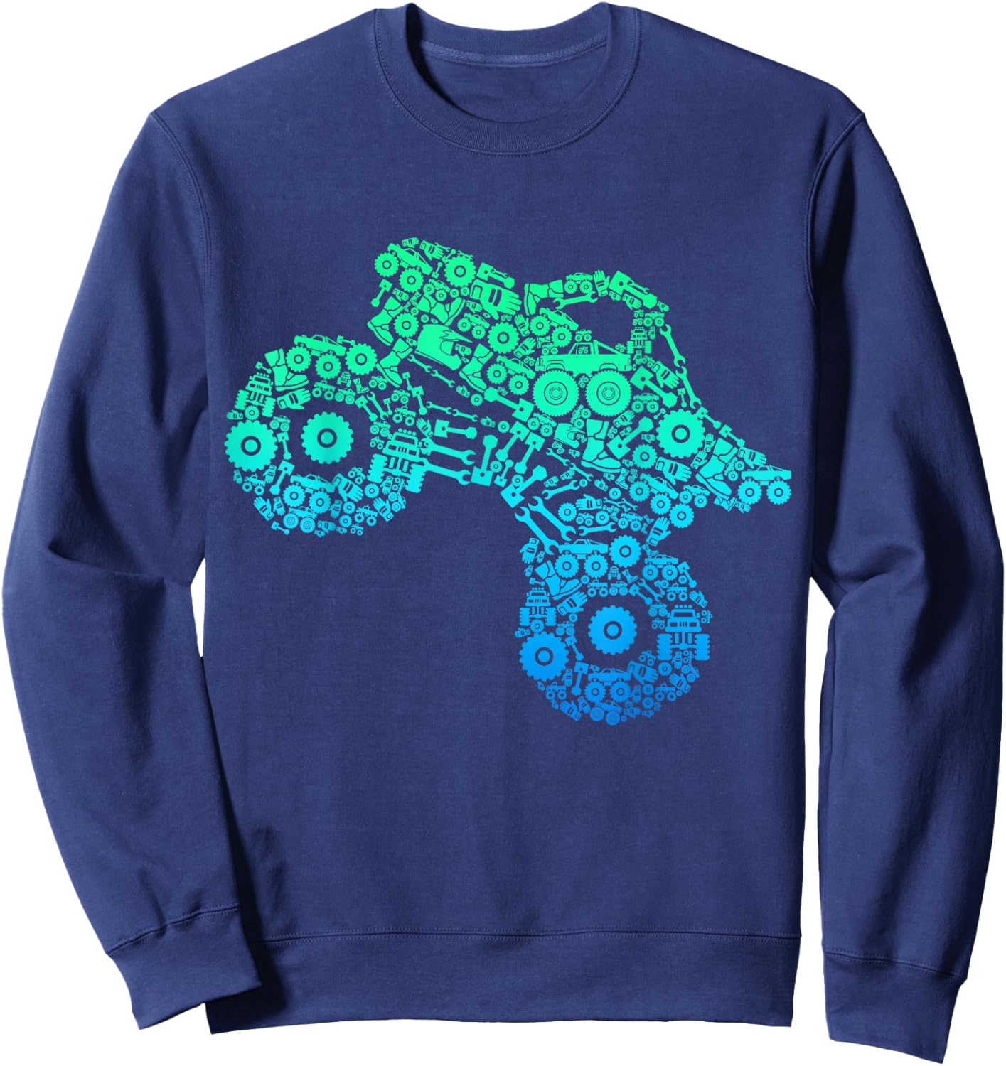 Monster Truck Kids Boys Sweatshirt - Sweatshirt | Navy