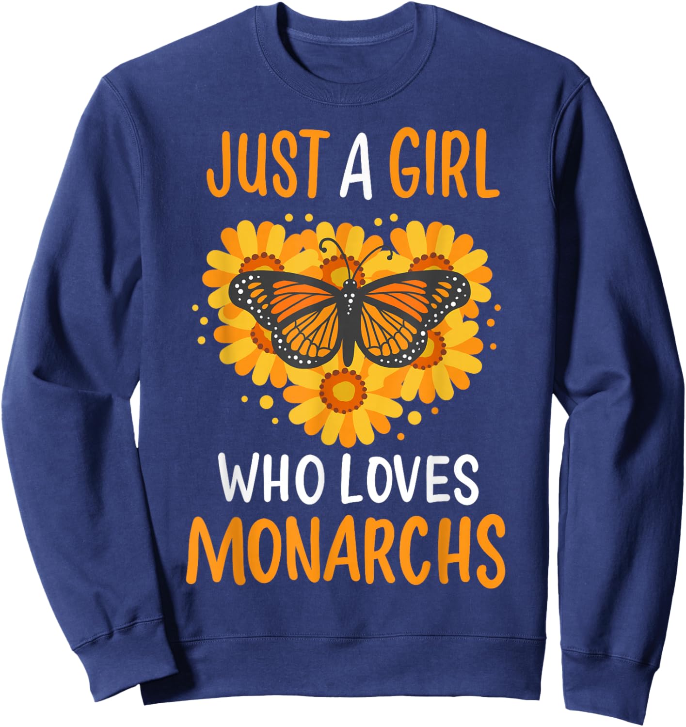 Monarch Butterfly Butterflies Entomologist Sweatshirt - Sweatshirt | Navy