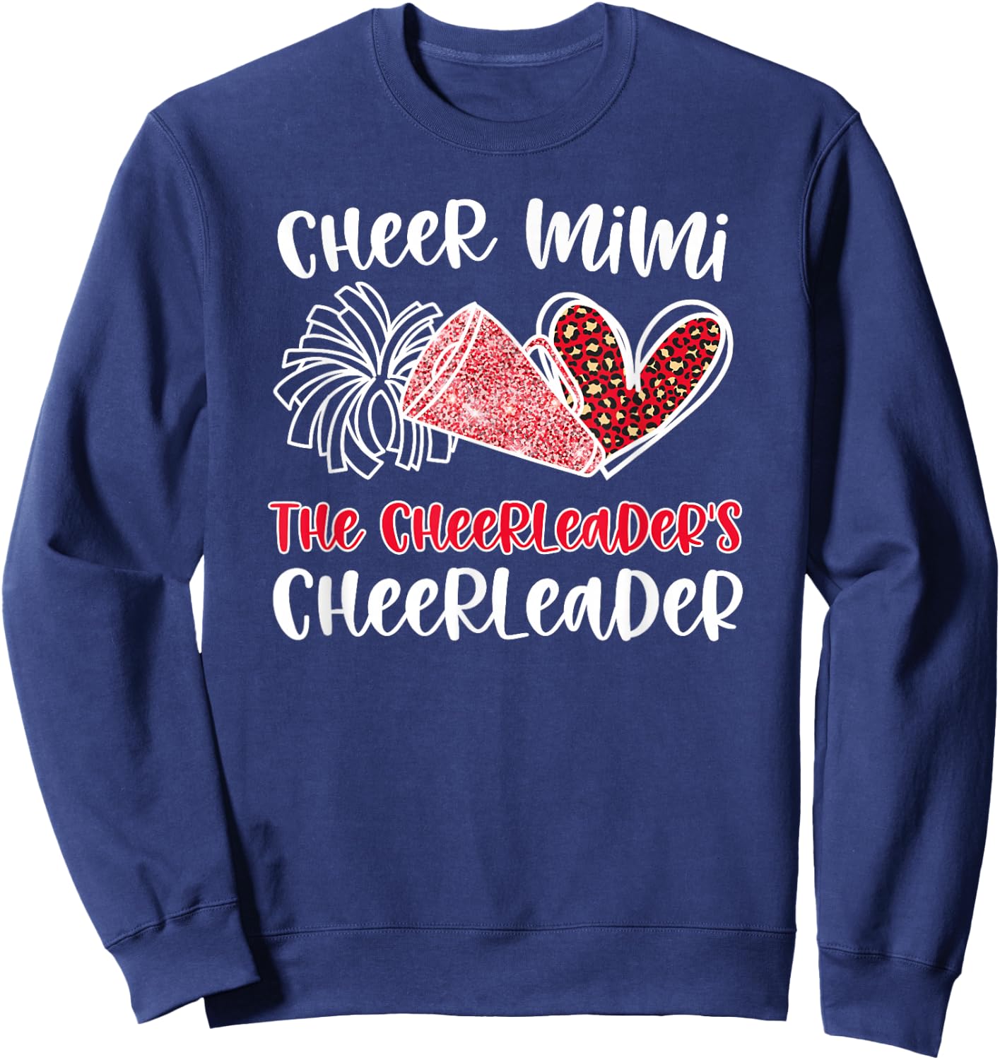 Cheer Mimi Cheerleader Mimi Grandma Of A Cheerleader Mimi Sweatshirt - Sweatshirt | Navy