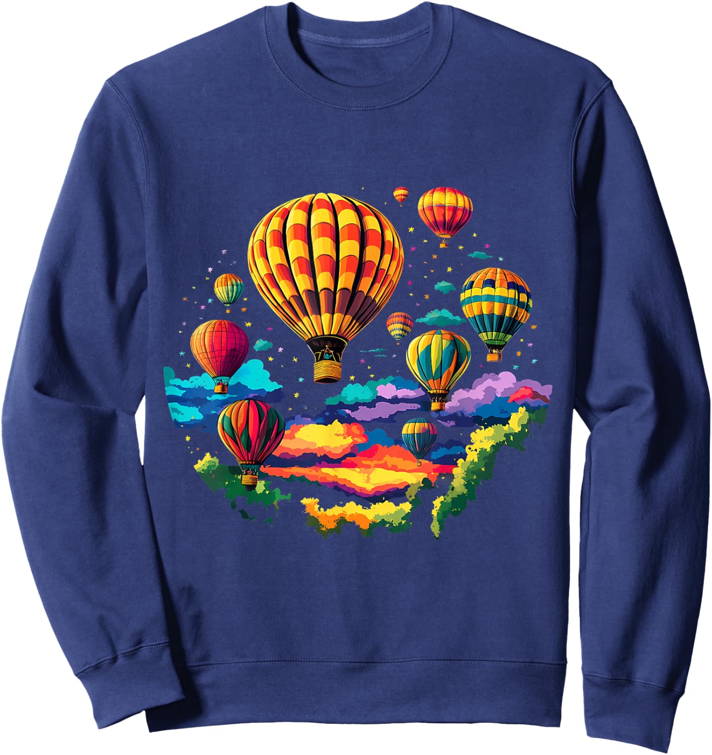 Hot Air Balloon Ride Festival Hot Air Ballooning Sweatshirt - Sweatshirt | Navy