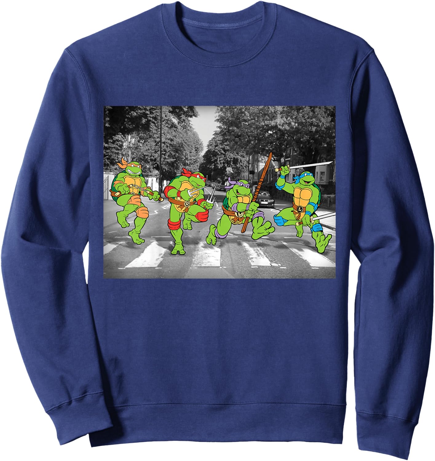 Kids TMNT Group Abbey Road Sweatshirt - Sweatshirt | Navy