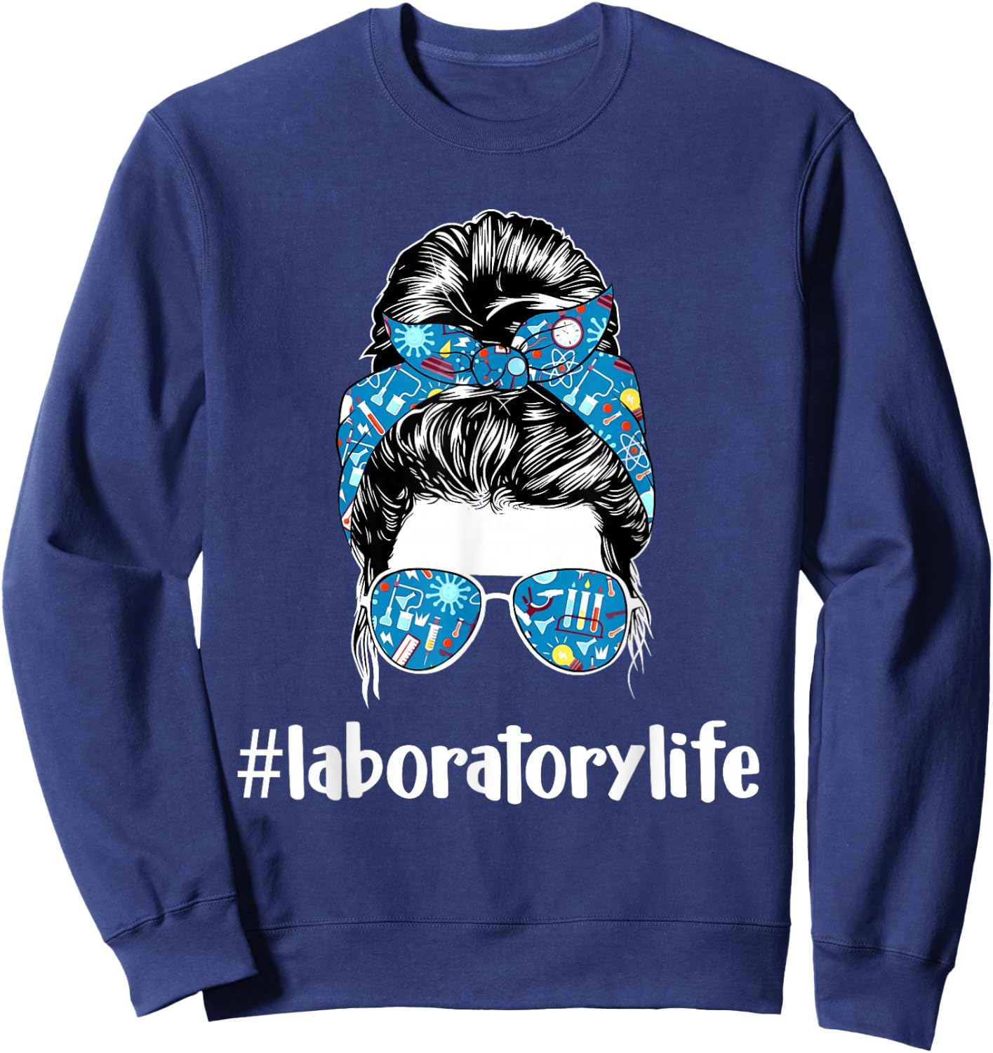 Laboratory Life - Medical Technologist Laboratory Technician Sweatshirt - Sweatshirt | Navy