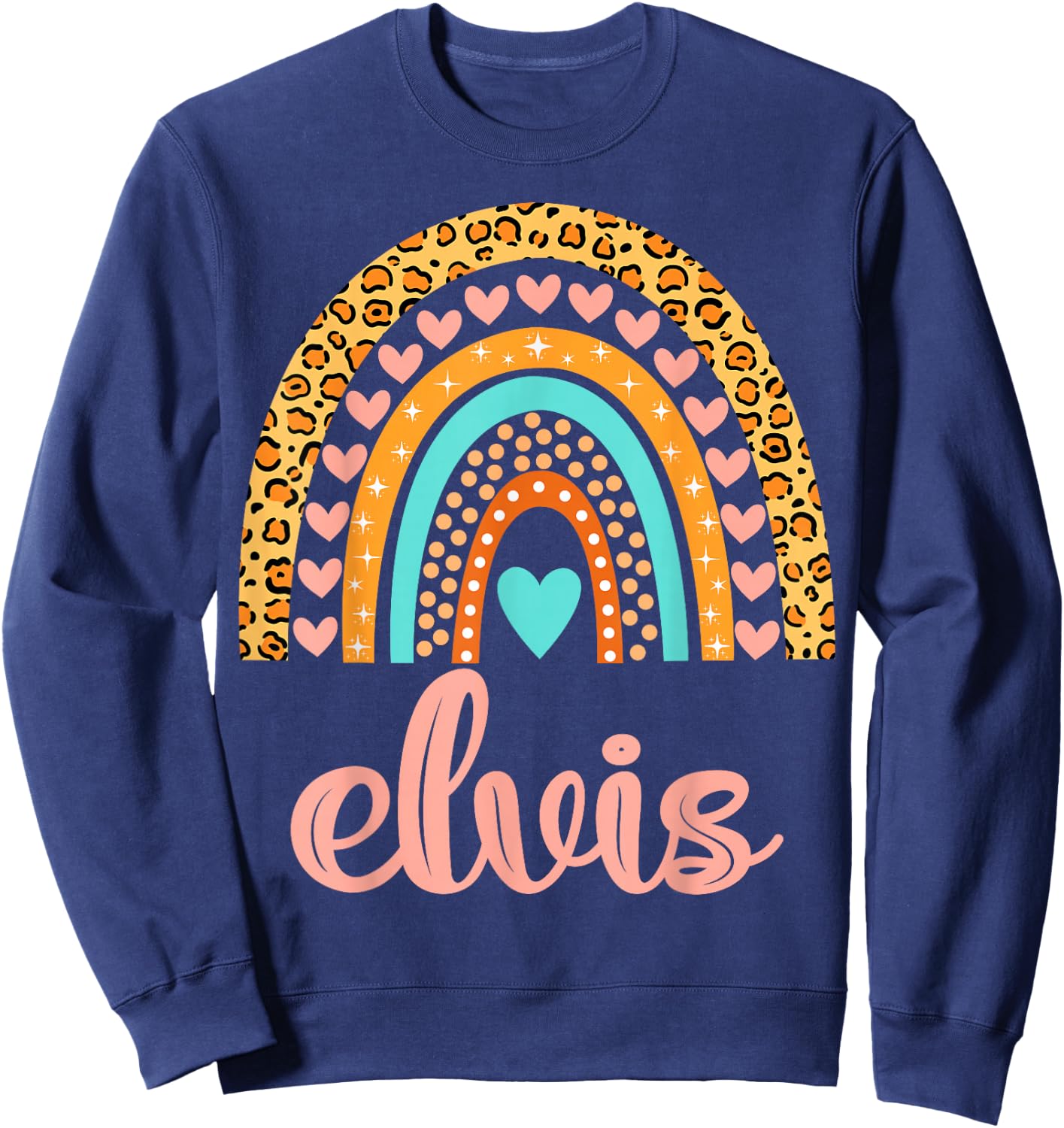 Elvis Name Shirts & Gifts Elvis Elvis Name Birthday Shirt Gift Black Sweatshirt - Sweatshirt | Navy