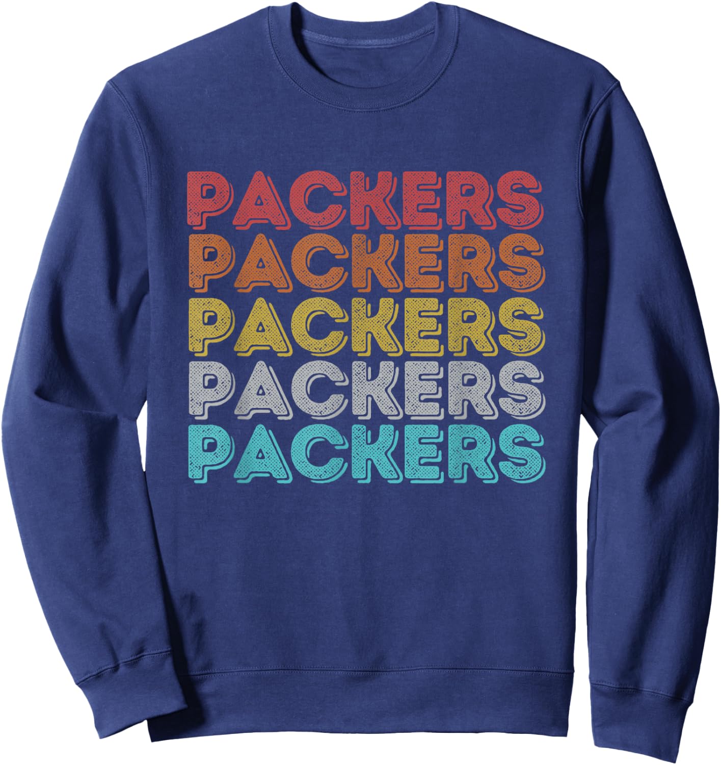 Vintage Retro Packers Sweatshirt - Sweatshirt | Navy