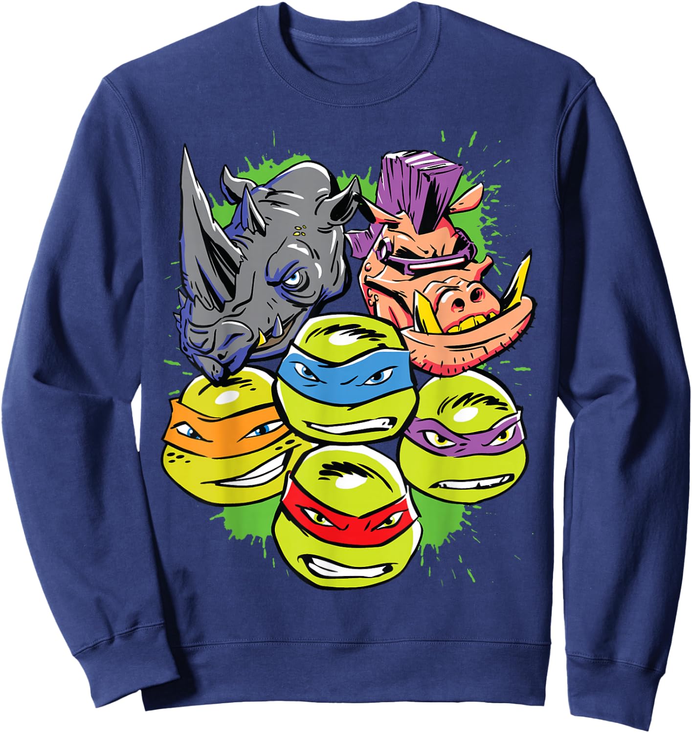 Teenage Mutant Ninja Turtles Multiple Heads Sweatshirt - Sweatshirt | Navy