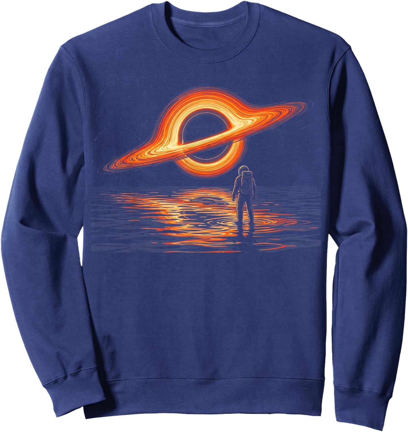 Black Hole Event Horizon Astronaut Sci-Fi Space Exploration Sweatshirt - Sweatshirt | Navy