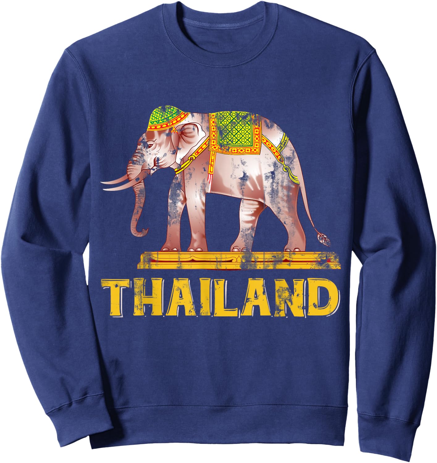 Thailand & Thai Pride Elephant Thailand Sweatshirt - Sweatshirt | Navy