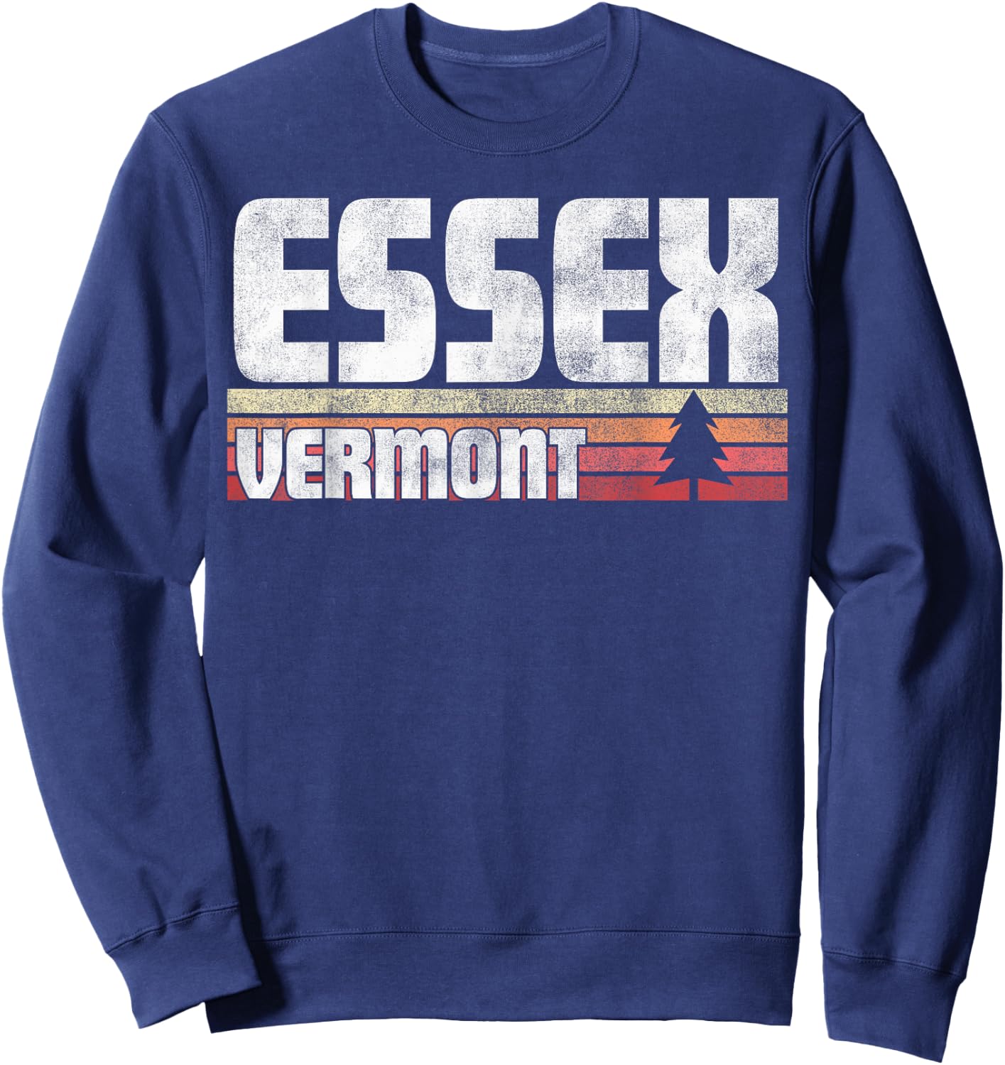 ESSEX VERMONT VT GIFT RETRO STYLE Vintage 70s 80s 90s Home Sweatshirt - Sweatshirt | Navy