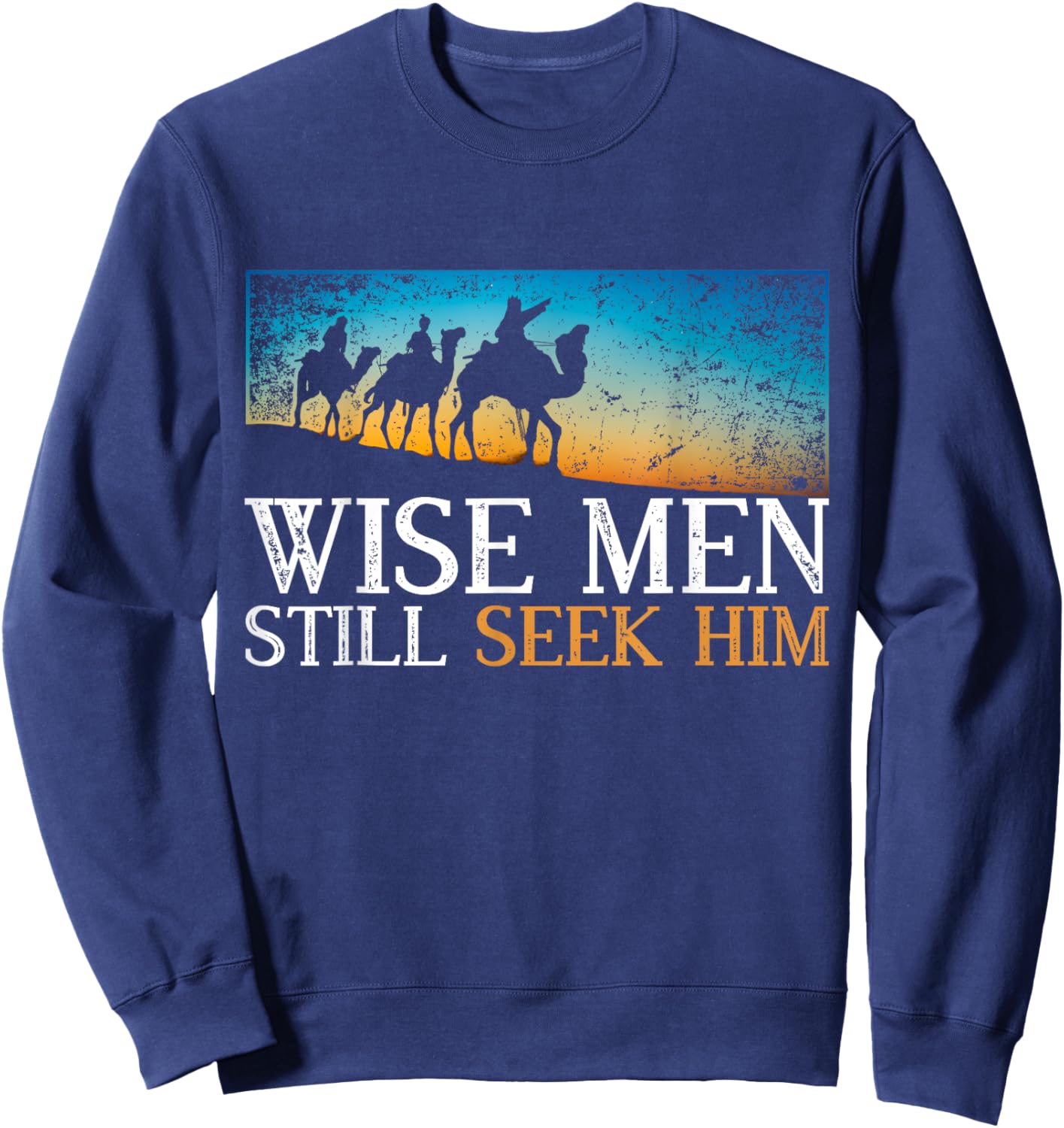Desert Christian Men Gift Holy Bible Christianity Prayer Sweatshirt - Sweatshirt | Navy