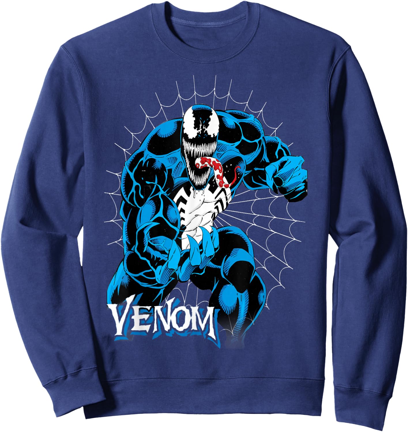 Marvel Venom Tangled In Web Graphic Sweatshirt - Sweatshirt | Navy