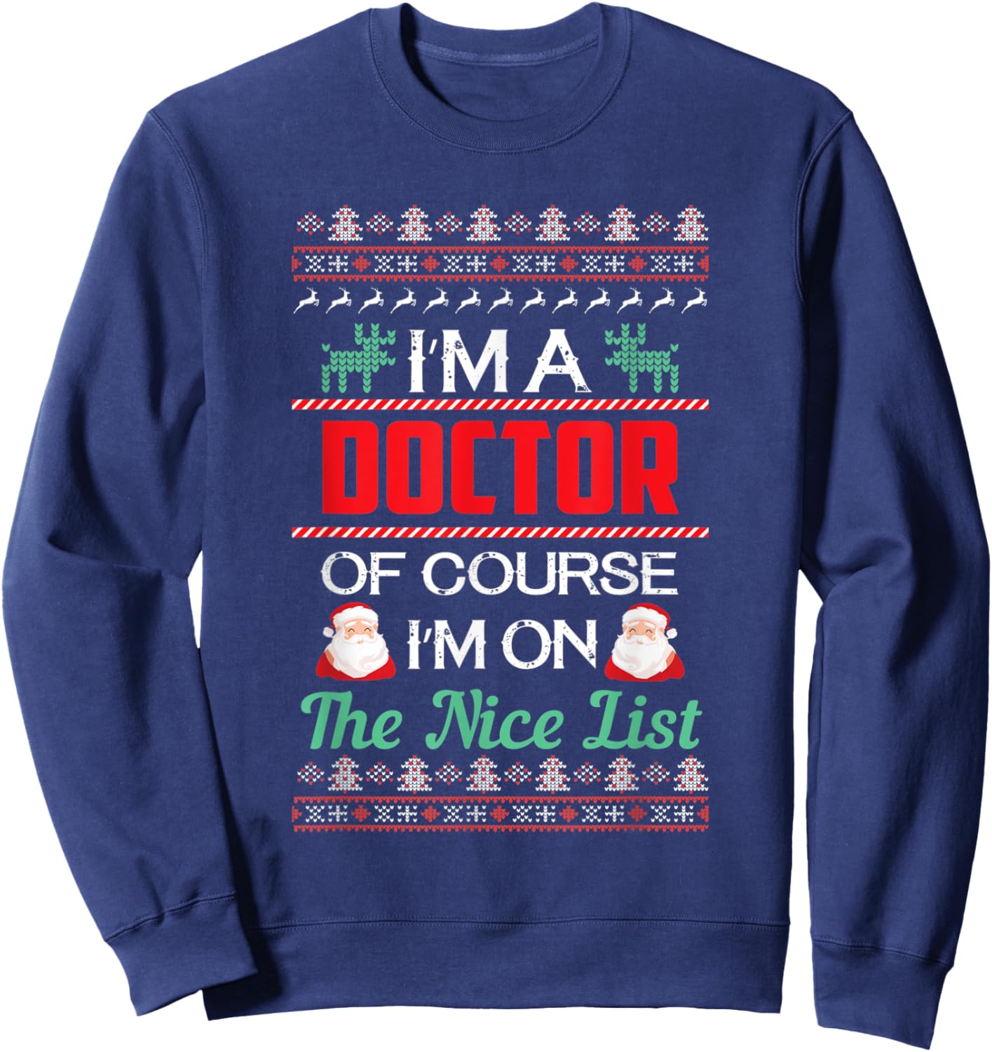 Doctor Ugly Christmas Sweatshirt - Sweatshirt | Navy