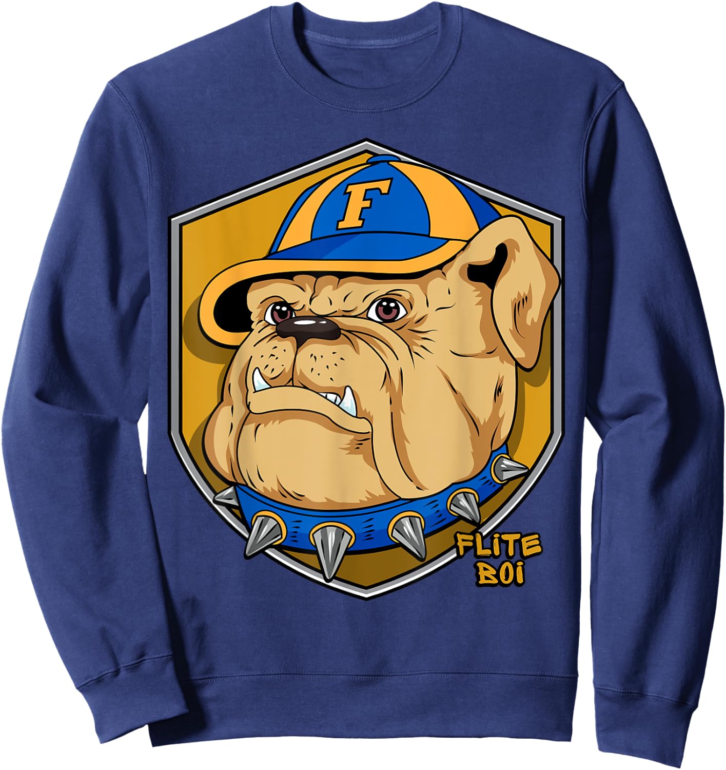 Flite Boi - 1866 Fisk Bulldog Women Girls Kids Sweatshirt - Sweatshirt | Navy