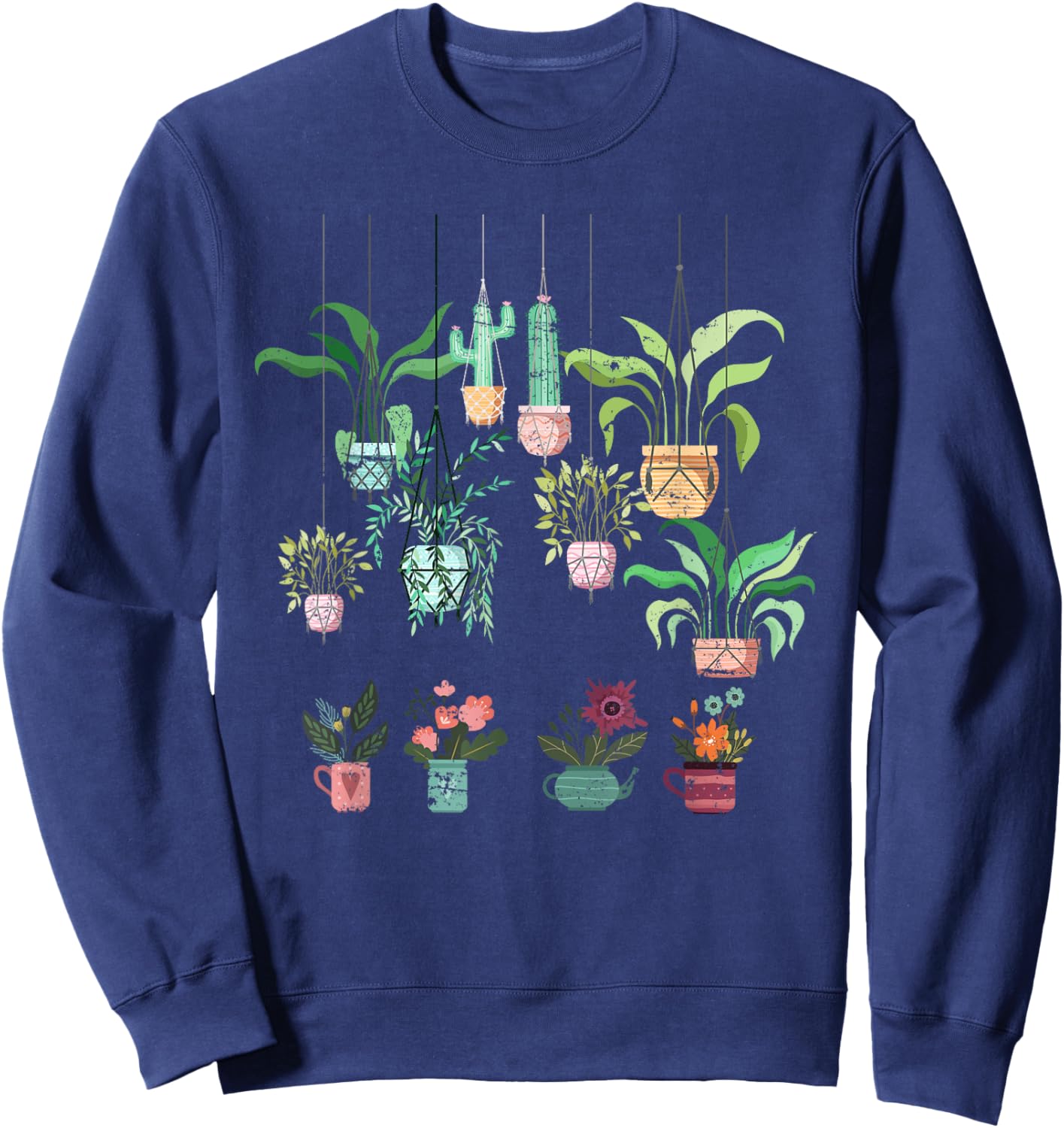 Plant Sweatshirt - Sweatshirt | Navy