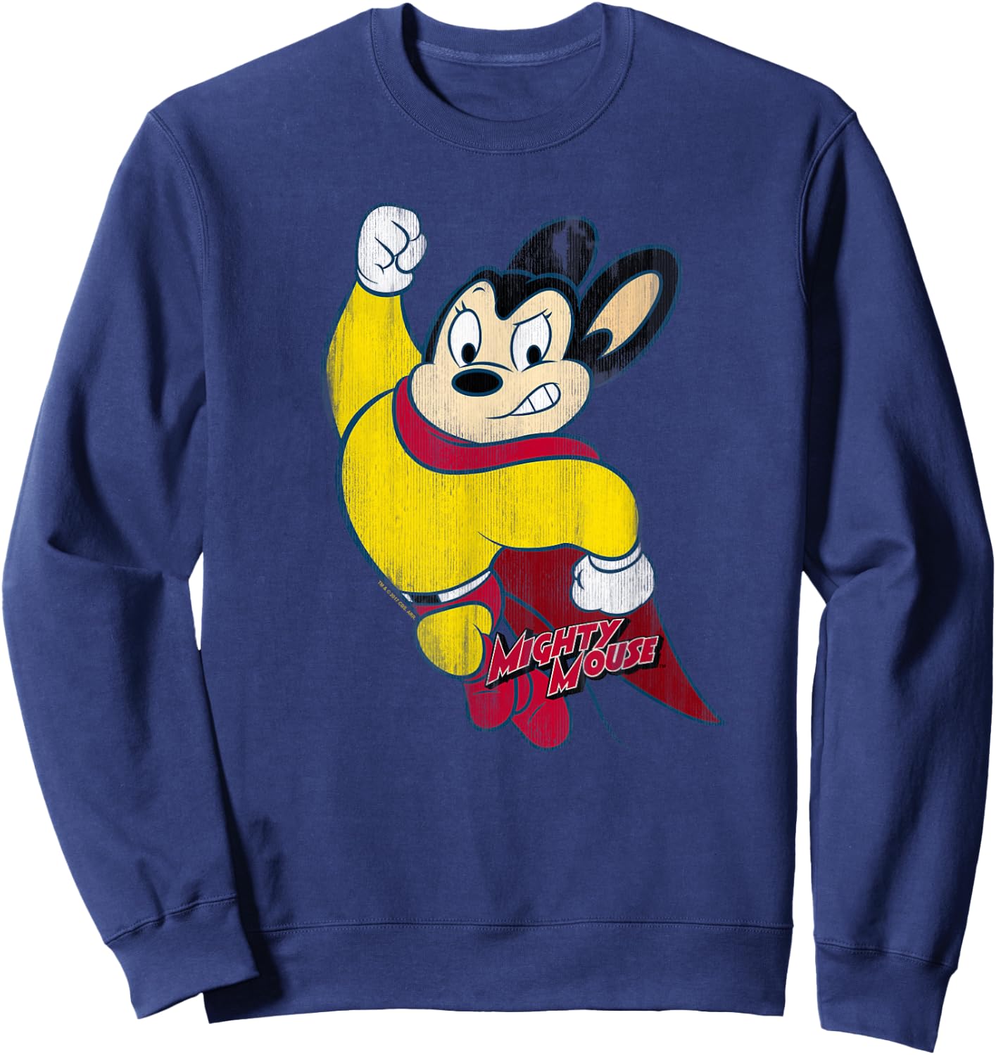 Mighty Mouse Classic Hero Sweatshirt - Sweatshirt | Navy