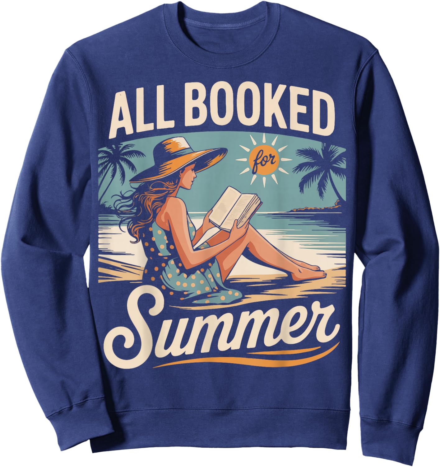 All Booked For Summer Sweatshirt - Sweatshirt | Navy