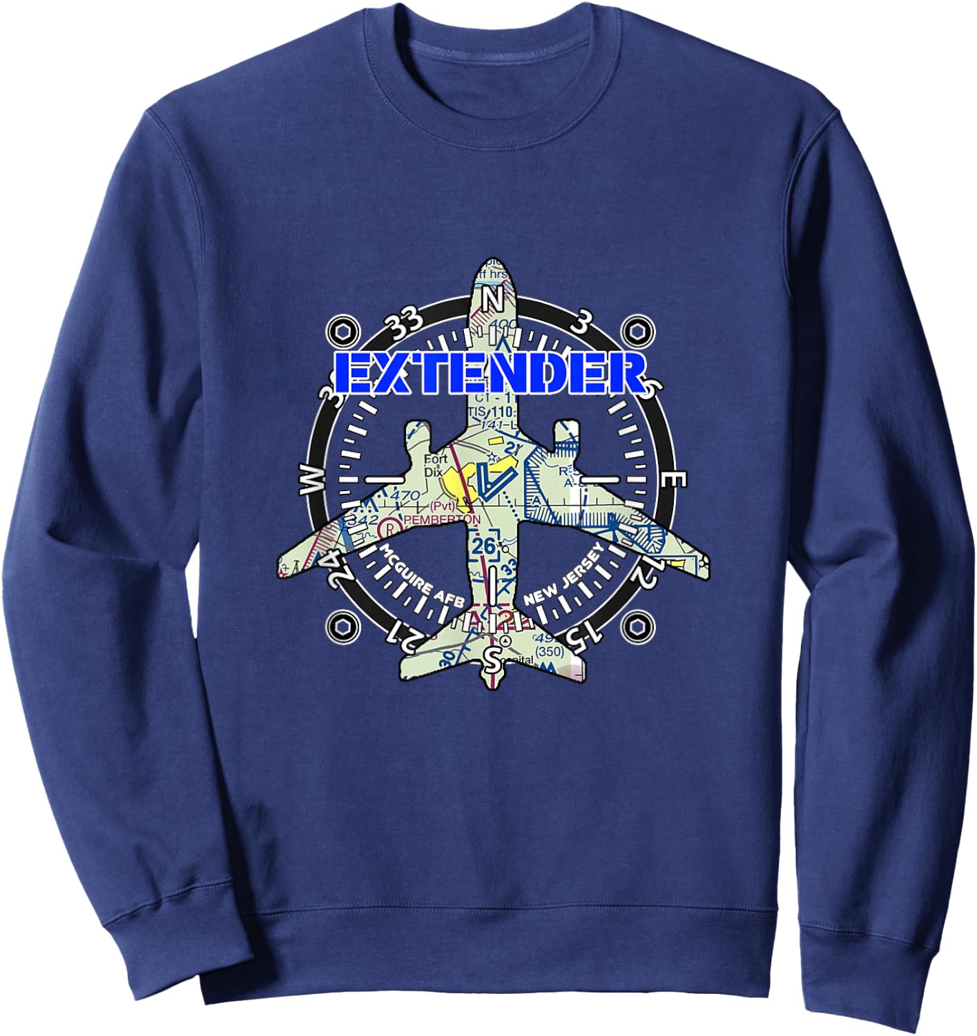 KC-10 Extender Jersey Sectional, McGuire AFB Sweatshirt - Sweatshirt | Navy