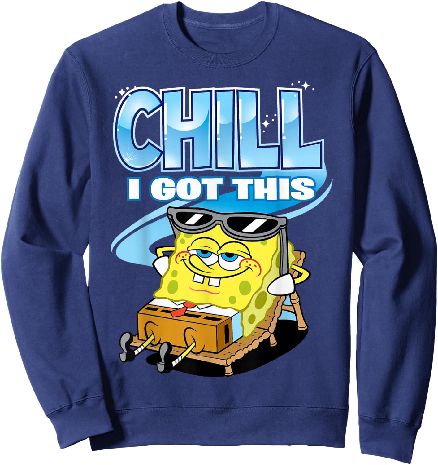 Spongebob Chill I Got This Sweatshirt - Sweatshirt | Navy