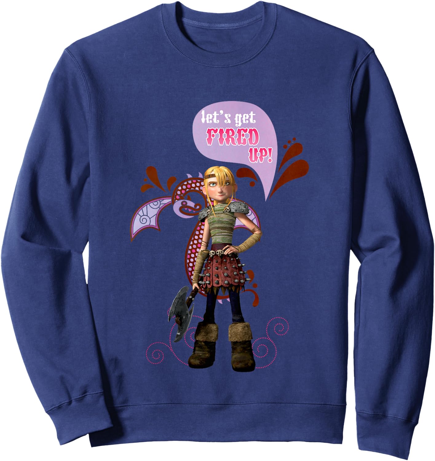 DreamWorks' Dragons: Let's Get Fired Up! Astrid Sweatshirt - Sweatshirt | Navy