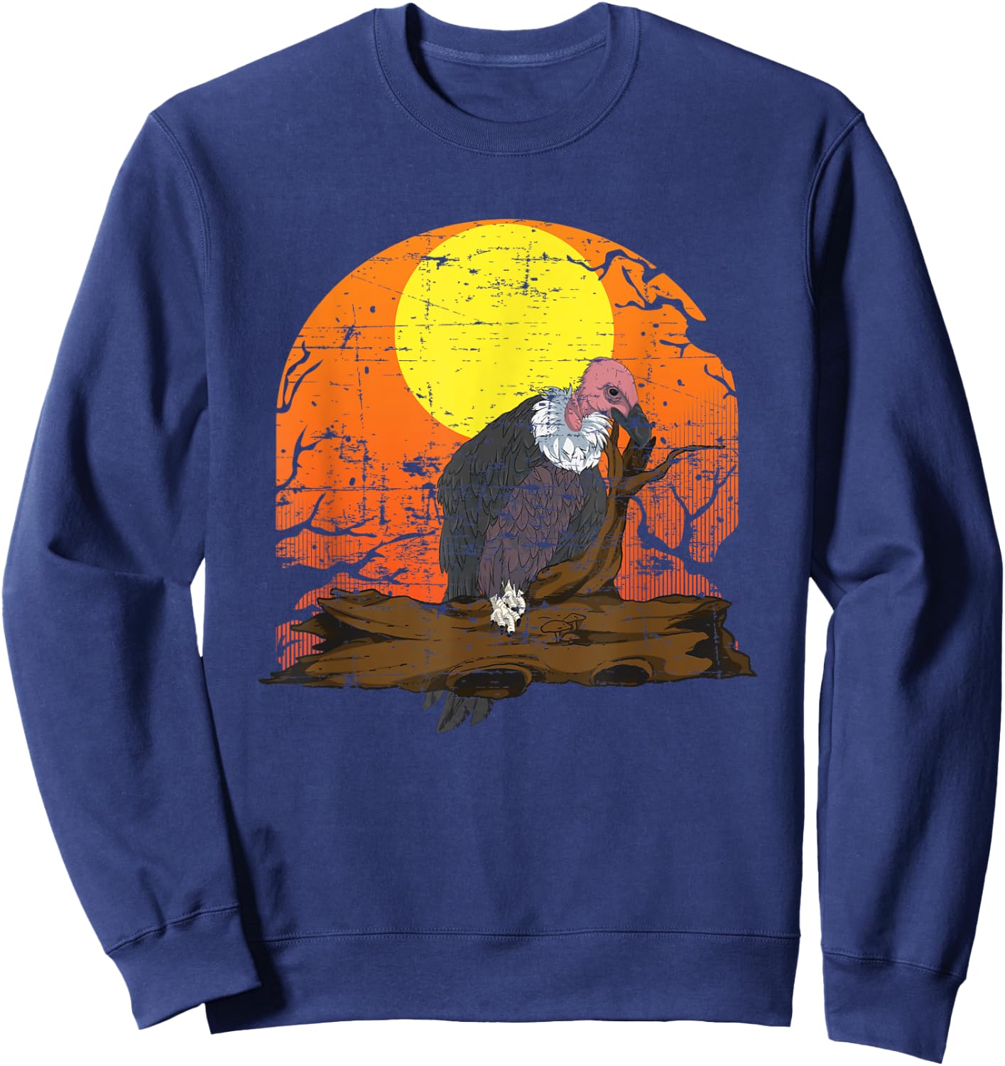 Carrion Vulture Scavenger Bird Animal Vulture Sweatshirt - Sweatshirt | Navy