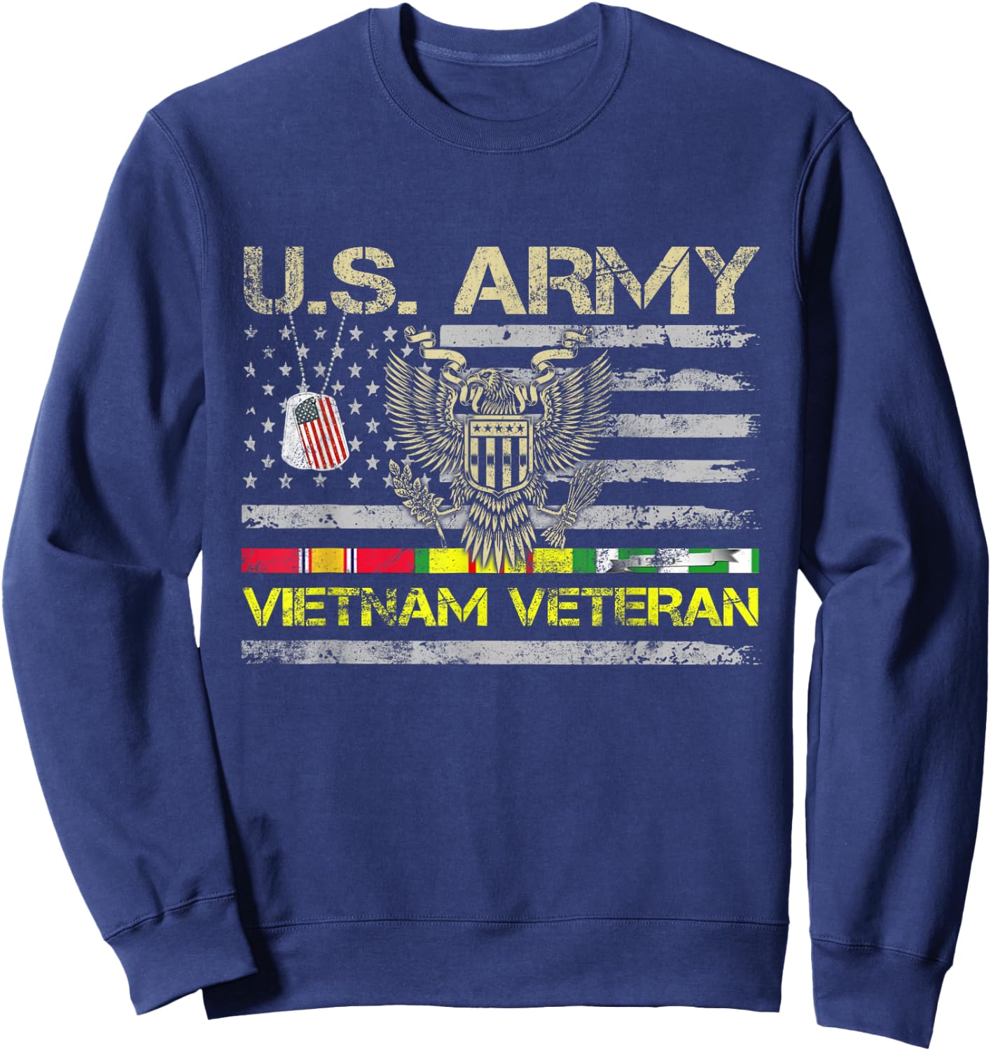 U.S Army Vietnam Veteran T Shirt Vietnam War Veterans Day Sweatshirt - Sweatshirt | Navy